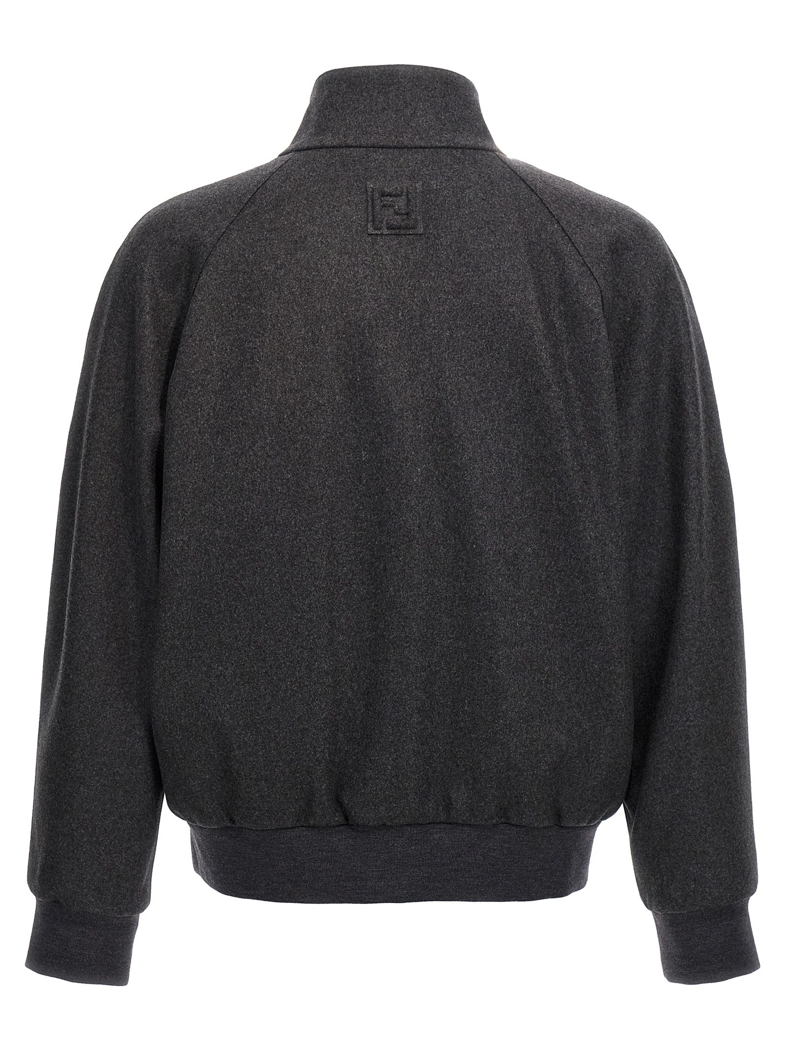 Fendi Gray Cashmere Men's Jacket - Fendi - Modalova