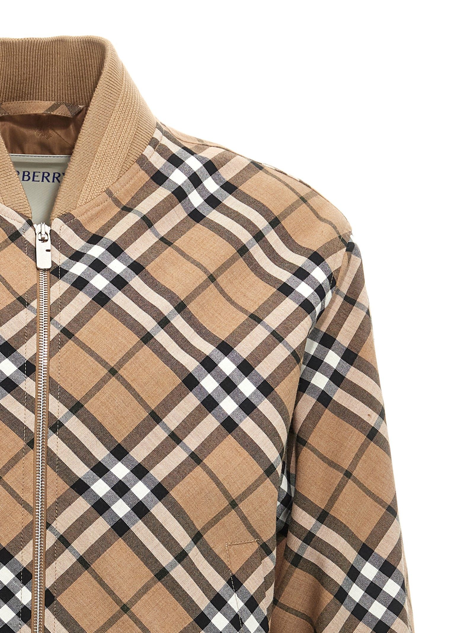 Polyester Men's Bomber - Burberry - Modalova