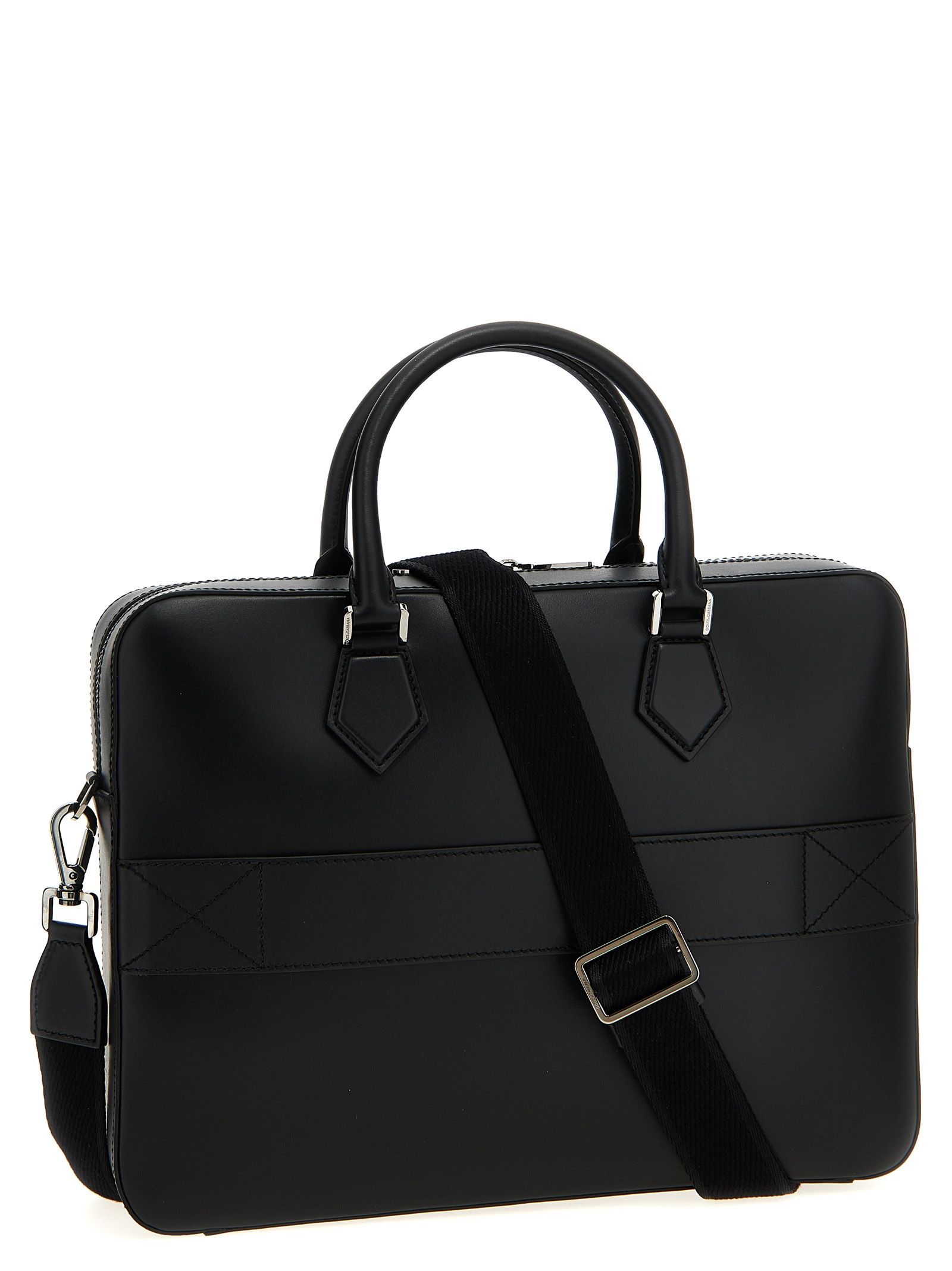 Lamb Leather Tote Men's Bag - Dolce & Gabbana - Modalova