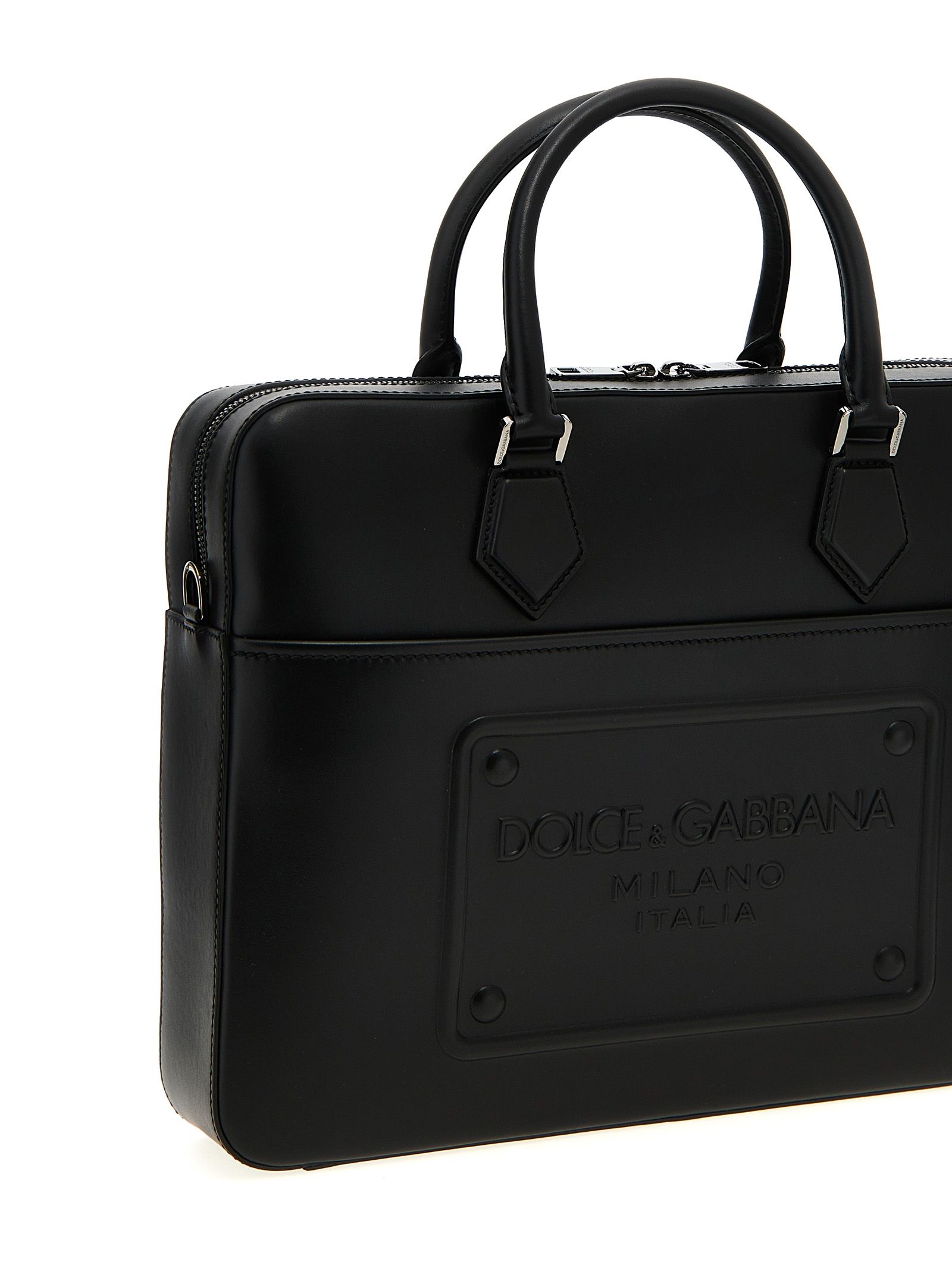 Lamb Leather Tote Men's Bag - Dolce & Gabbana - Modalova
