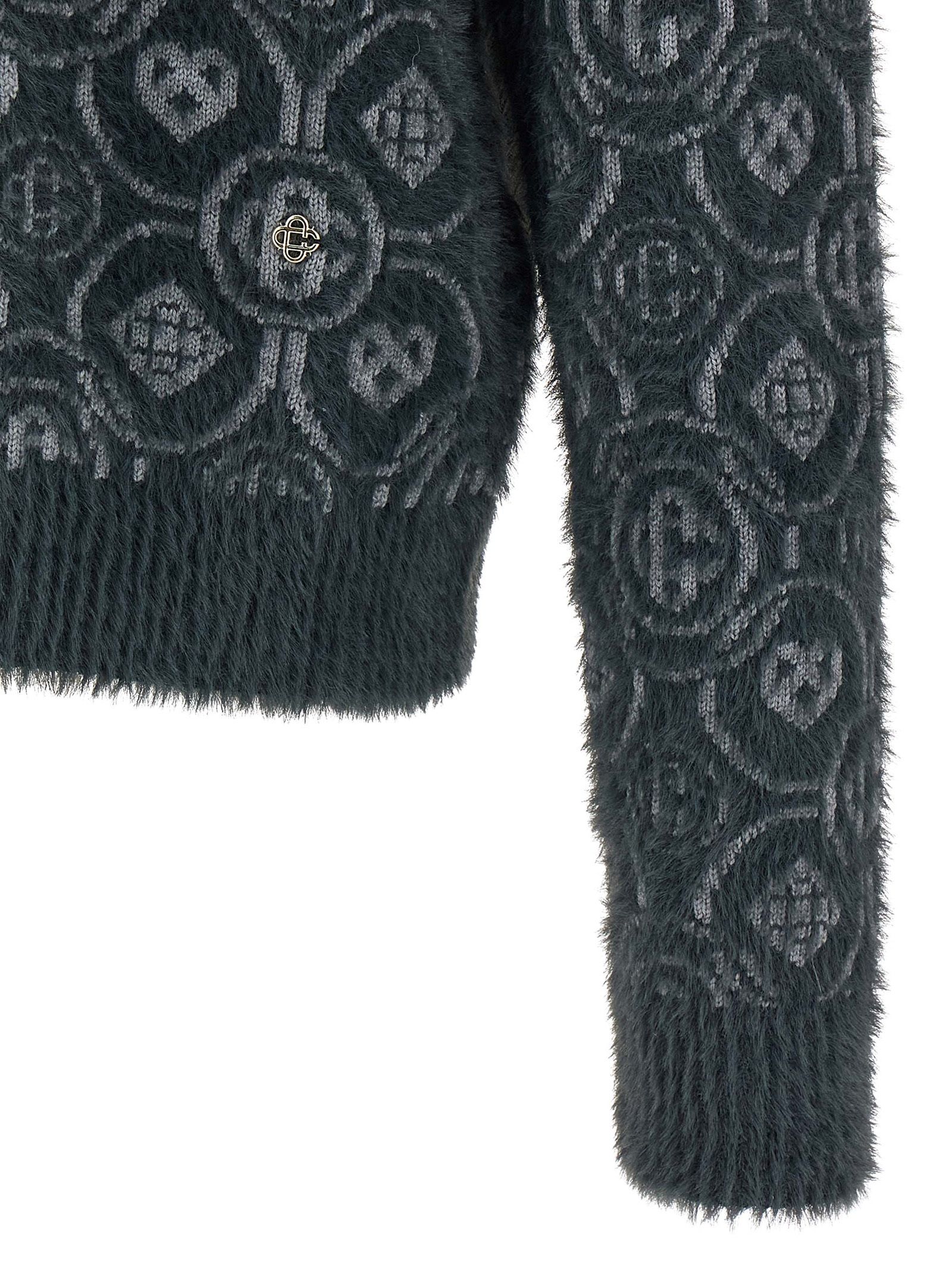Casablanca Gray Wool Men's Cardigan - Casablanca - Modalova