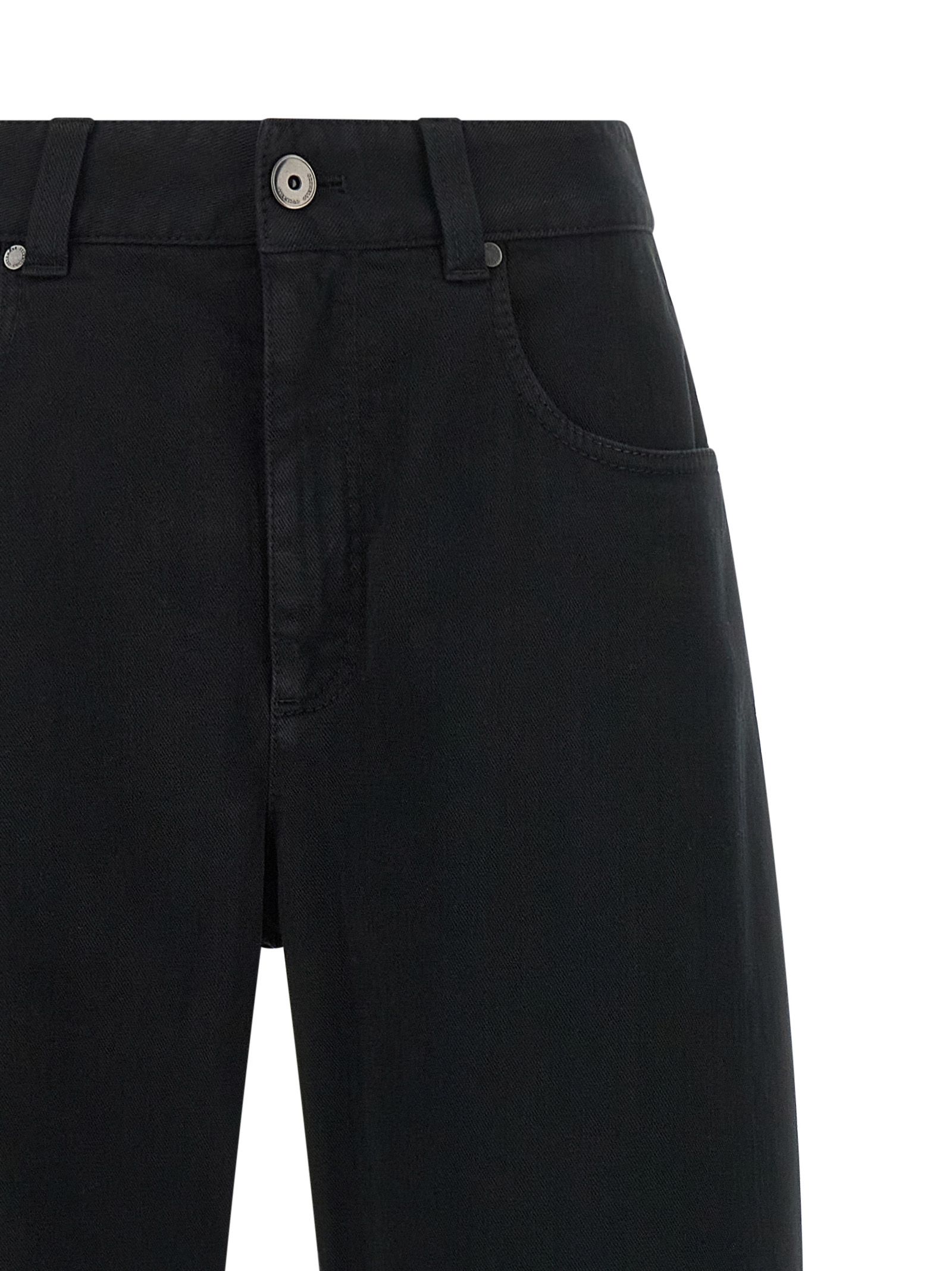 Cotton High-Waisted Women's Jean - Brunello Cucinelli - Modalova