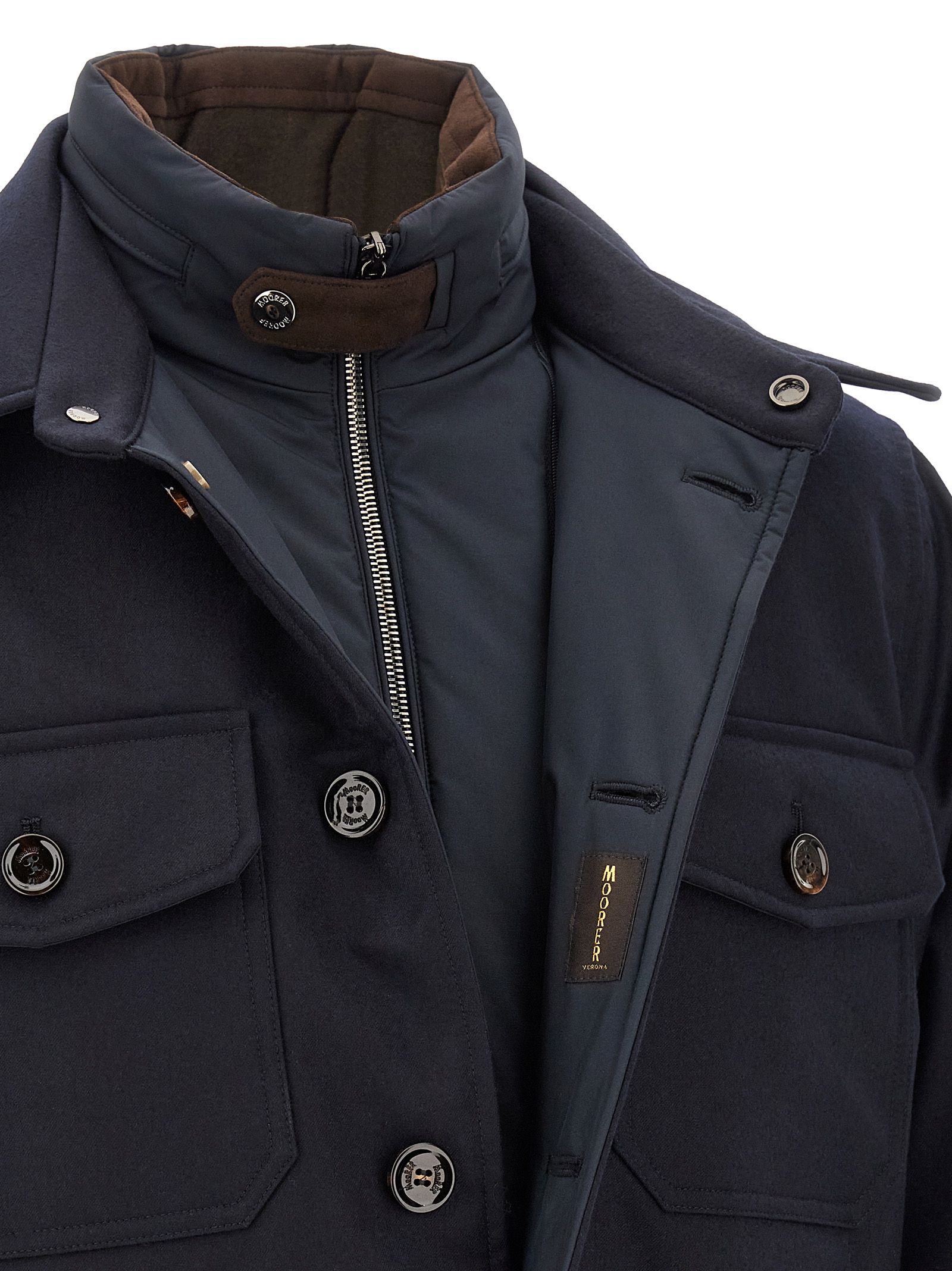 Wool Full-Length Men's Jacket - MooRER - Modalova