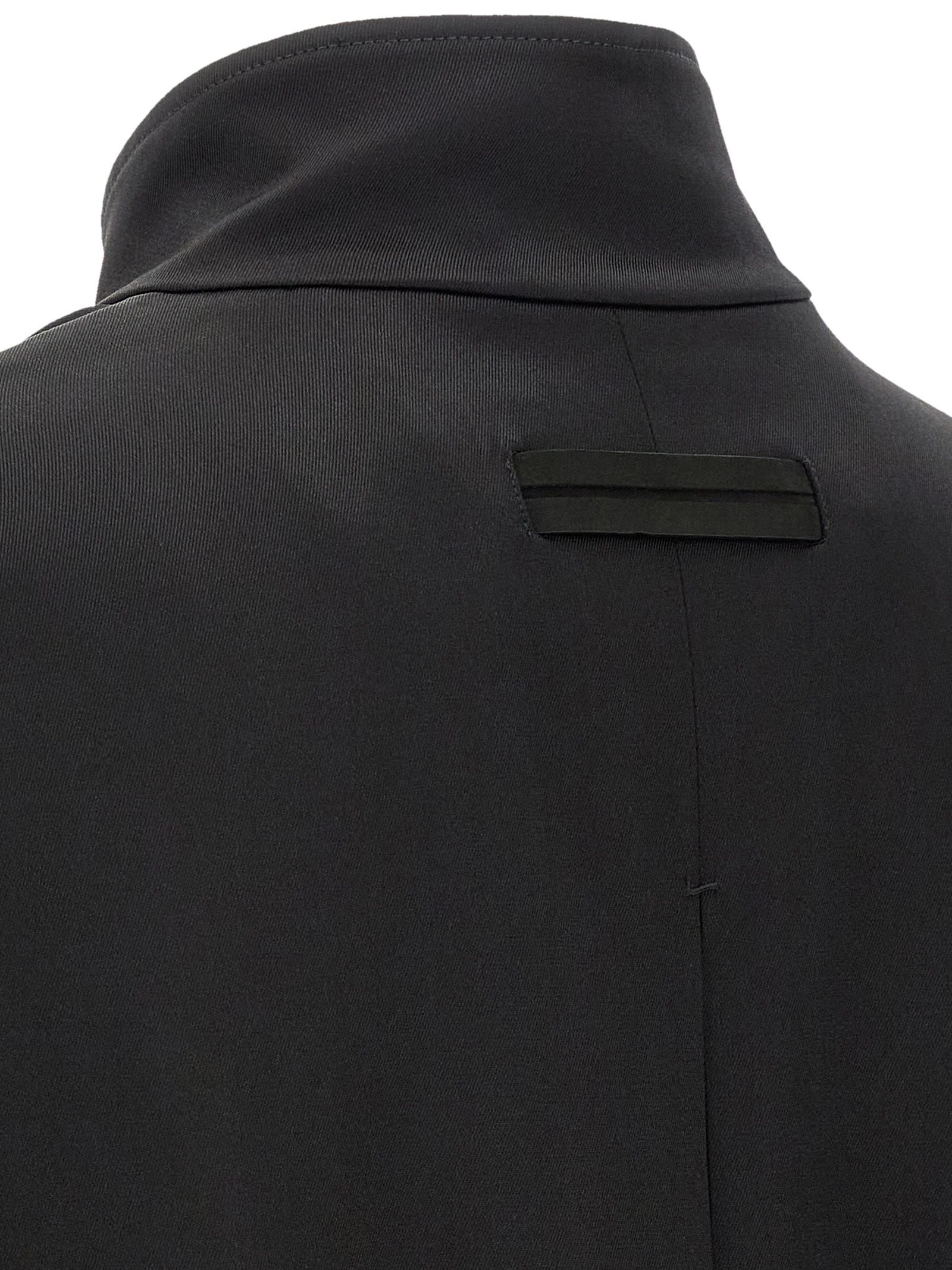 ZEGNA Black Satin Men's Sweatshirt - ZEGNA - Modalova