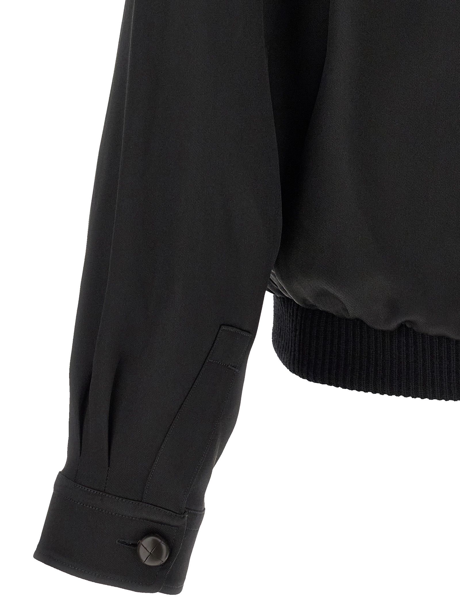 ZEGNA Black Satin Men's Sweatshirt - ZEGNA - Modalova