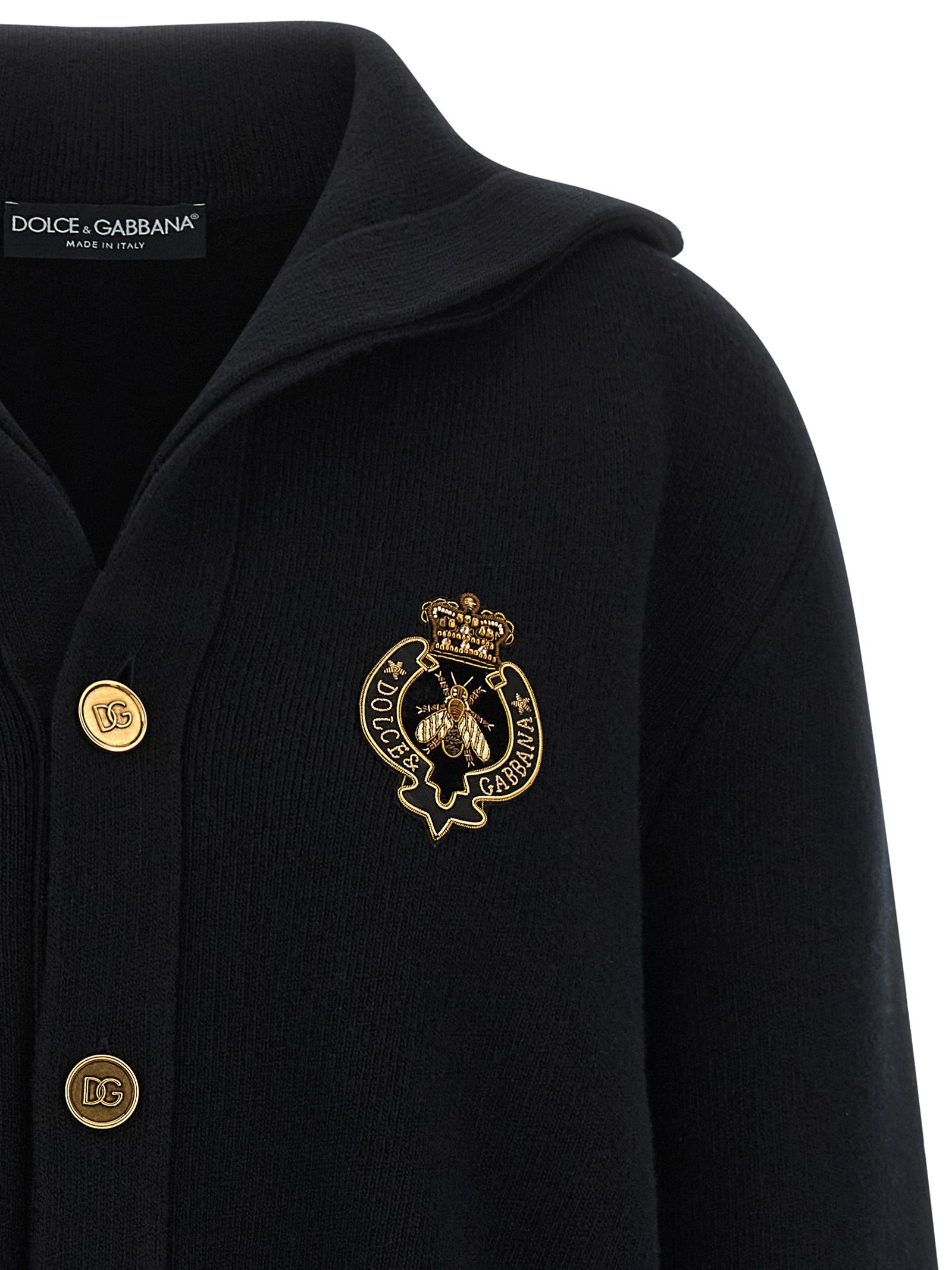 Virgin Wool Men's Cardigan - Dolce & Gabbana - Modalova