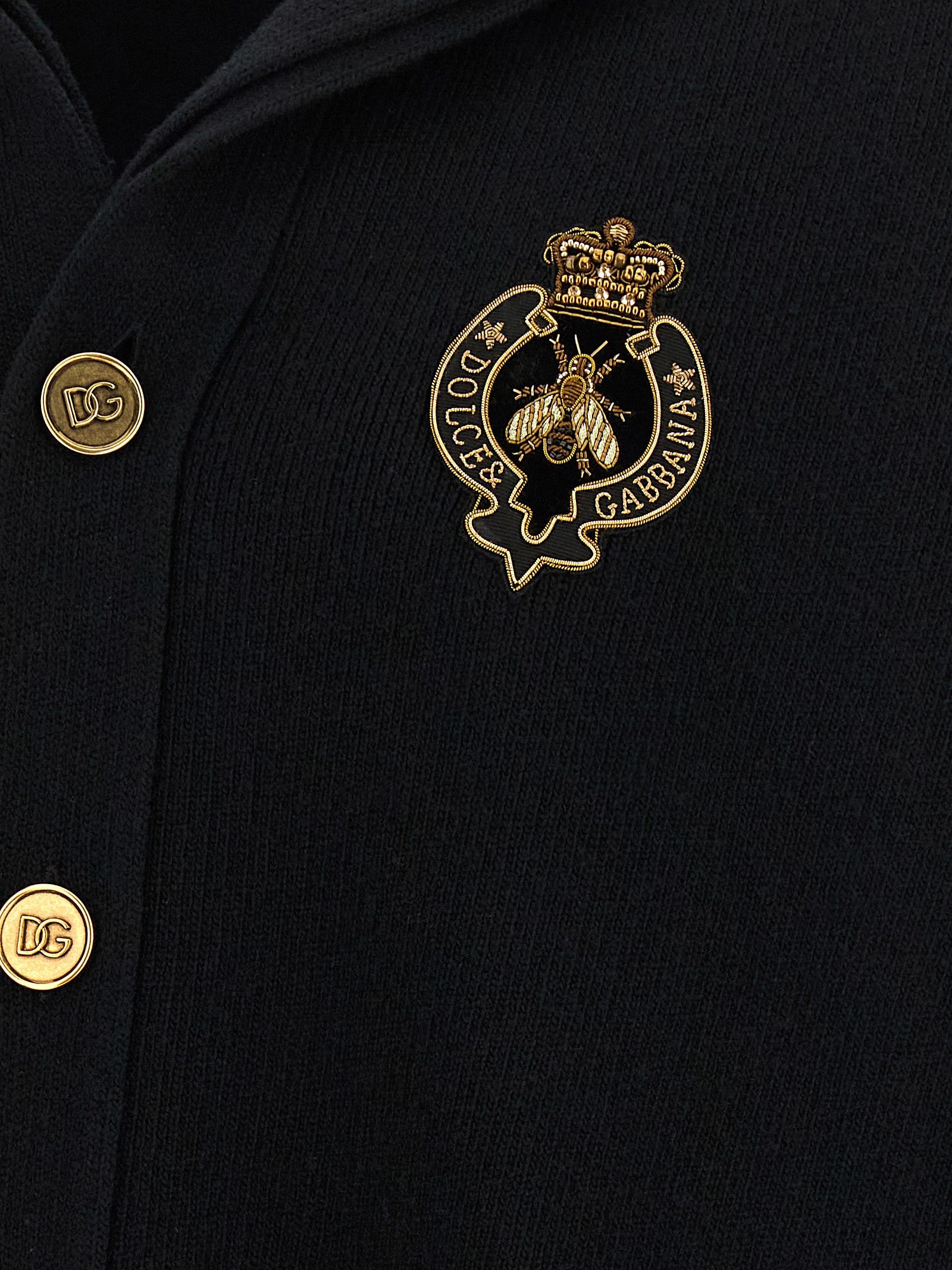 Virgin Wool Men's Cardigan - Dolce & Gabbana - Modalova