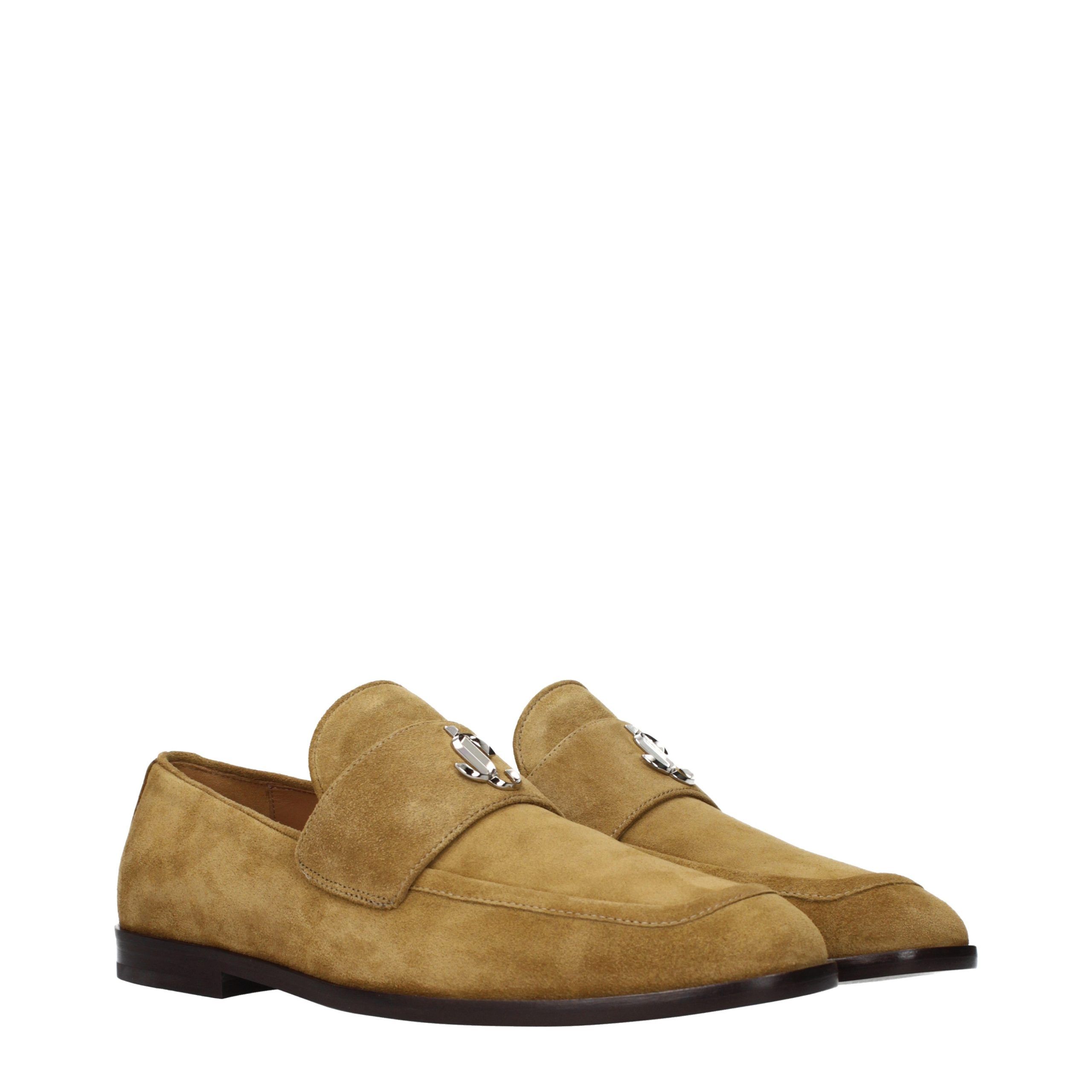 Leather Slip-On Men's Loafers - Jimmy Choo - Modalova