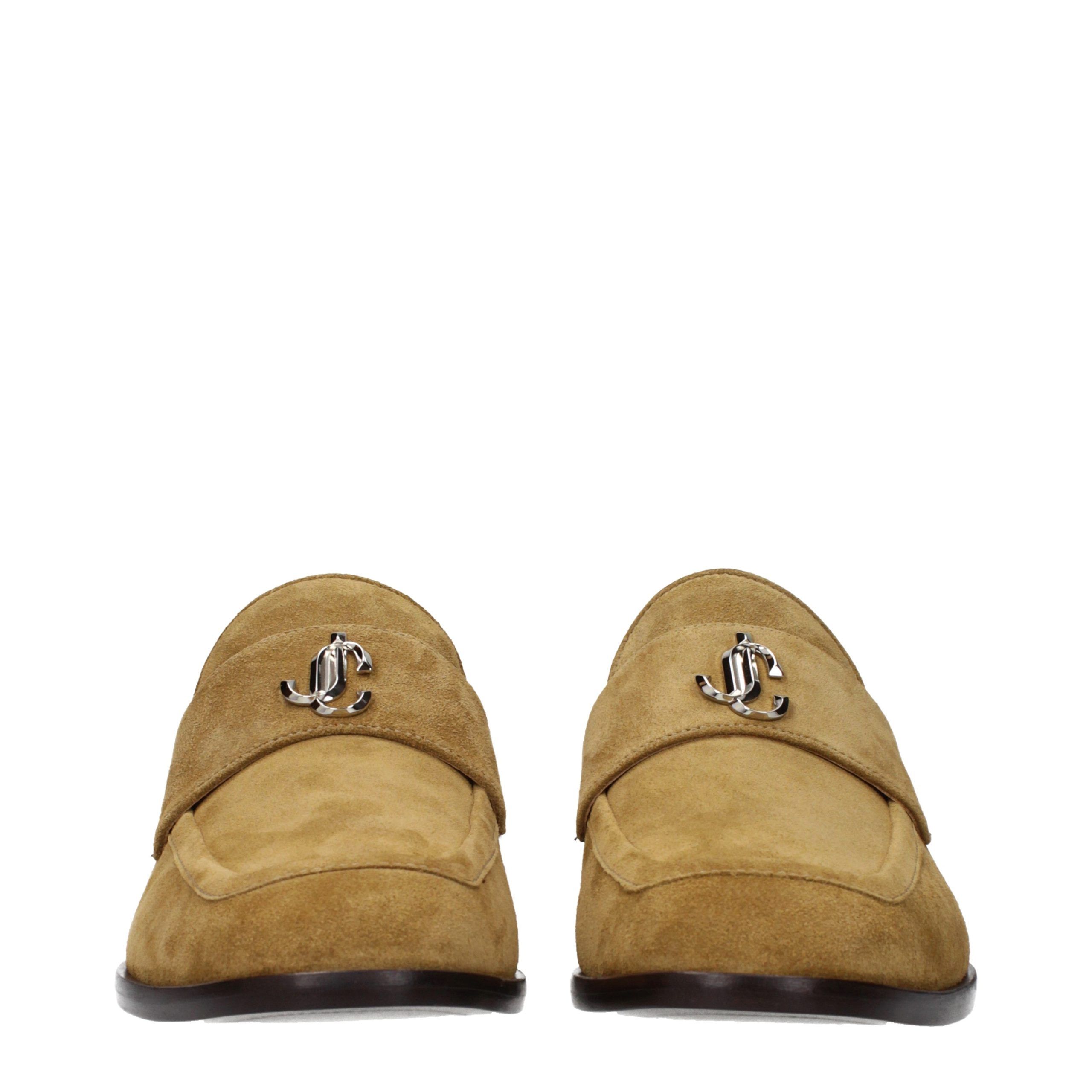 Leather Slip-On Men's Loafers - Jimmy Choo - Modalova