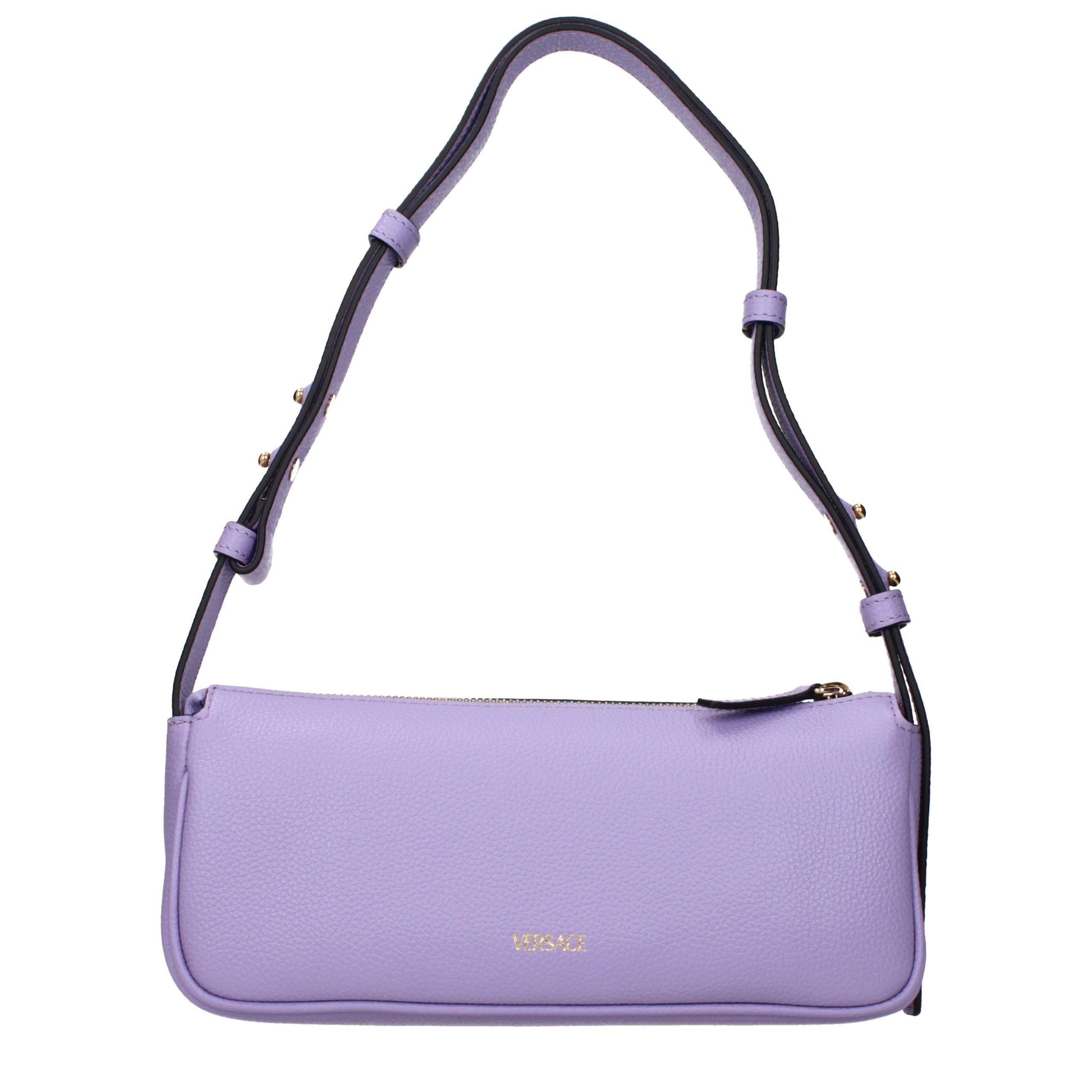 Leather Shoulder Women's Bag - Versace - Modalova