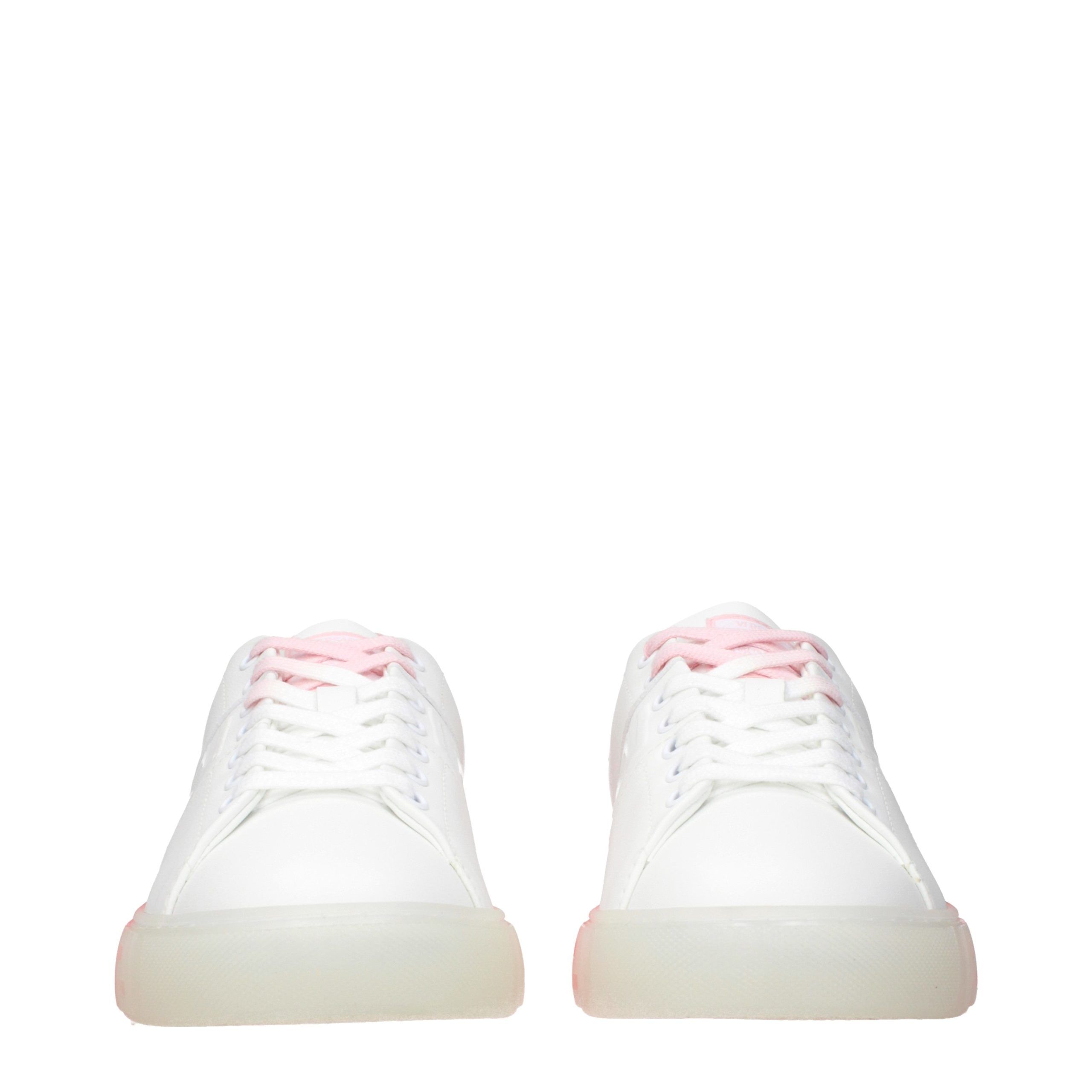 Leather Low Top Women's Sneakers - Versace - Modalova