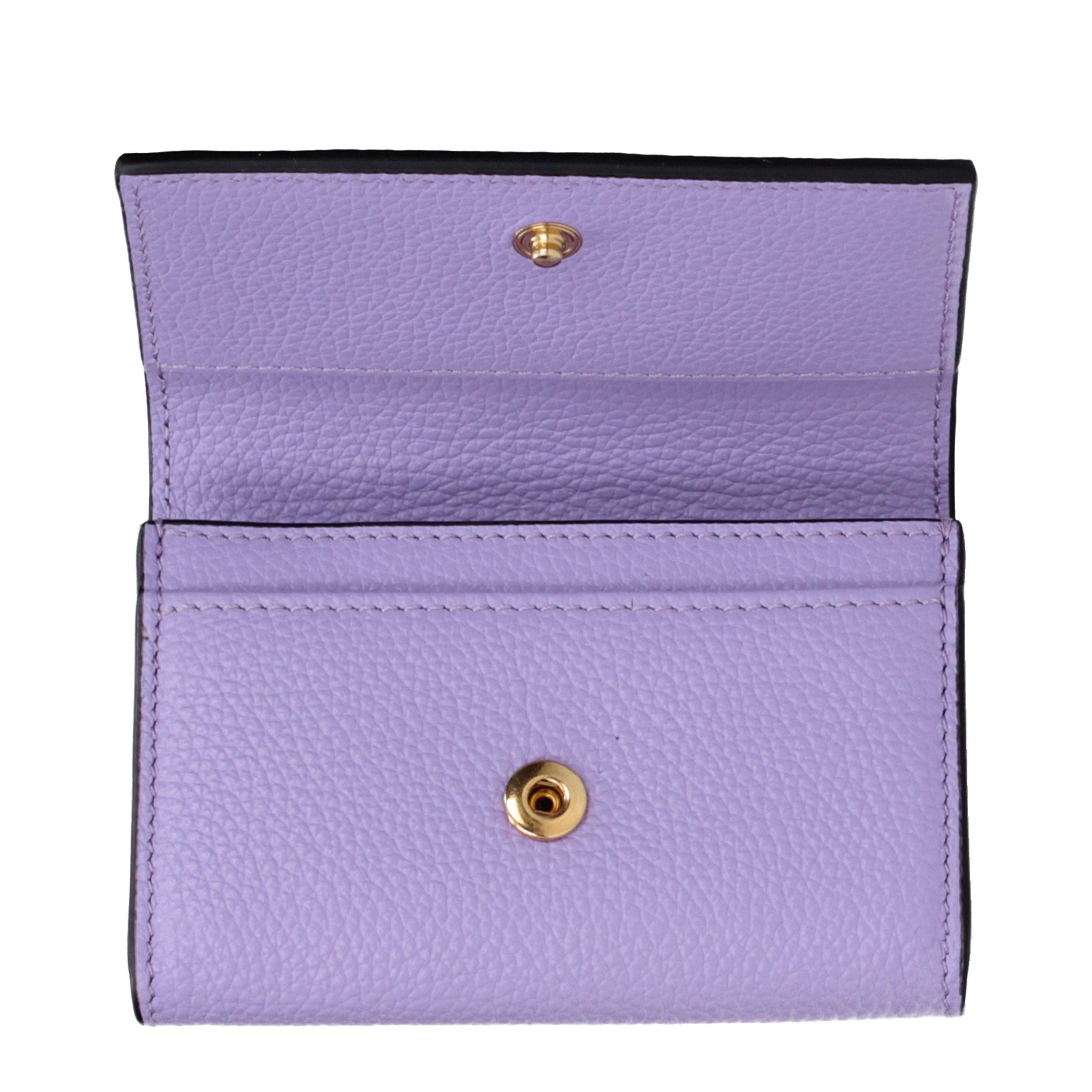 Leather Women's Wallet - Versace - Modalova