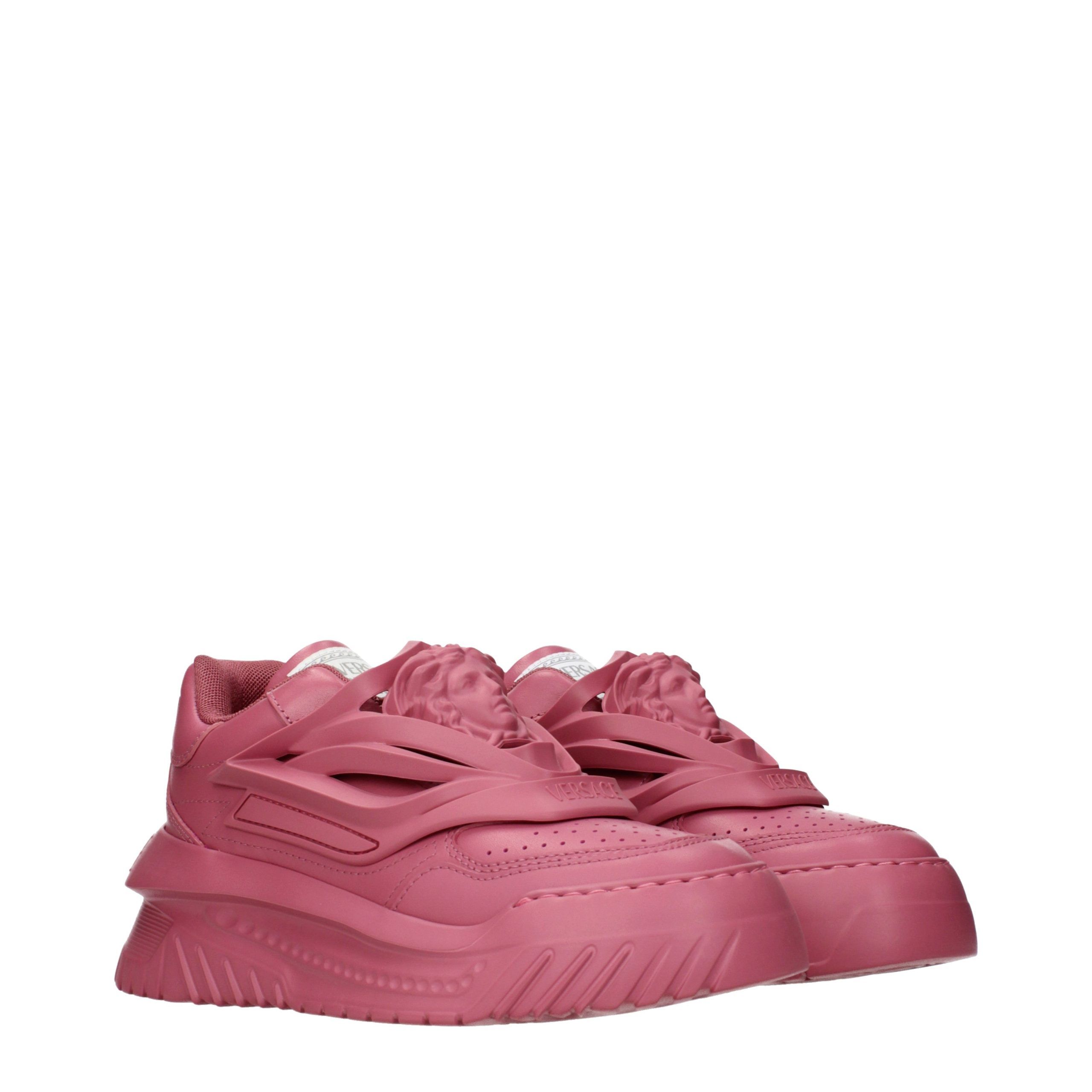 Leather Chunky Women's Sneakers - Versace - Modalova