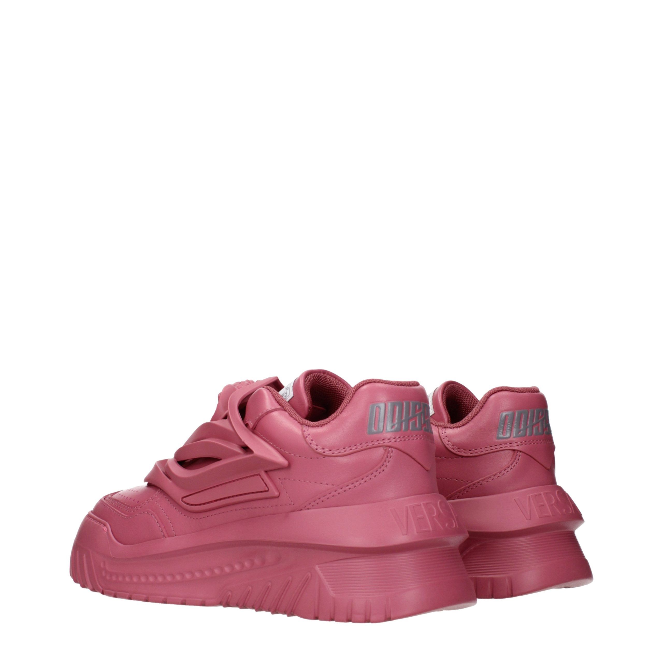 Leather Chunky Women's Sneakers - Versace - Modalova