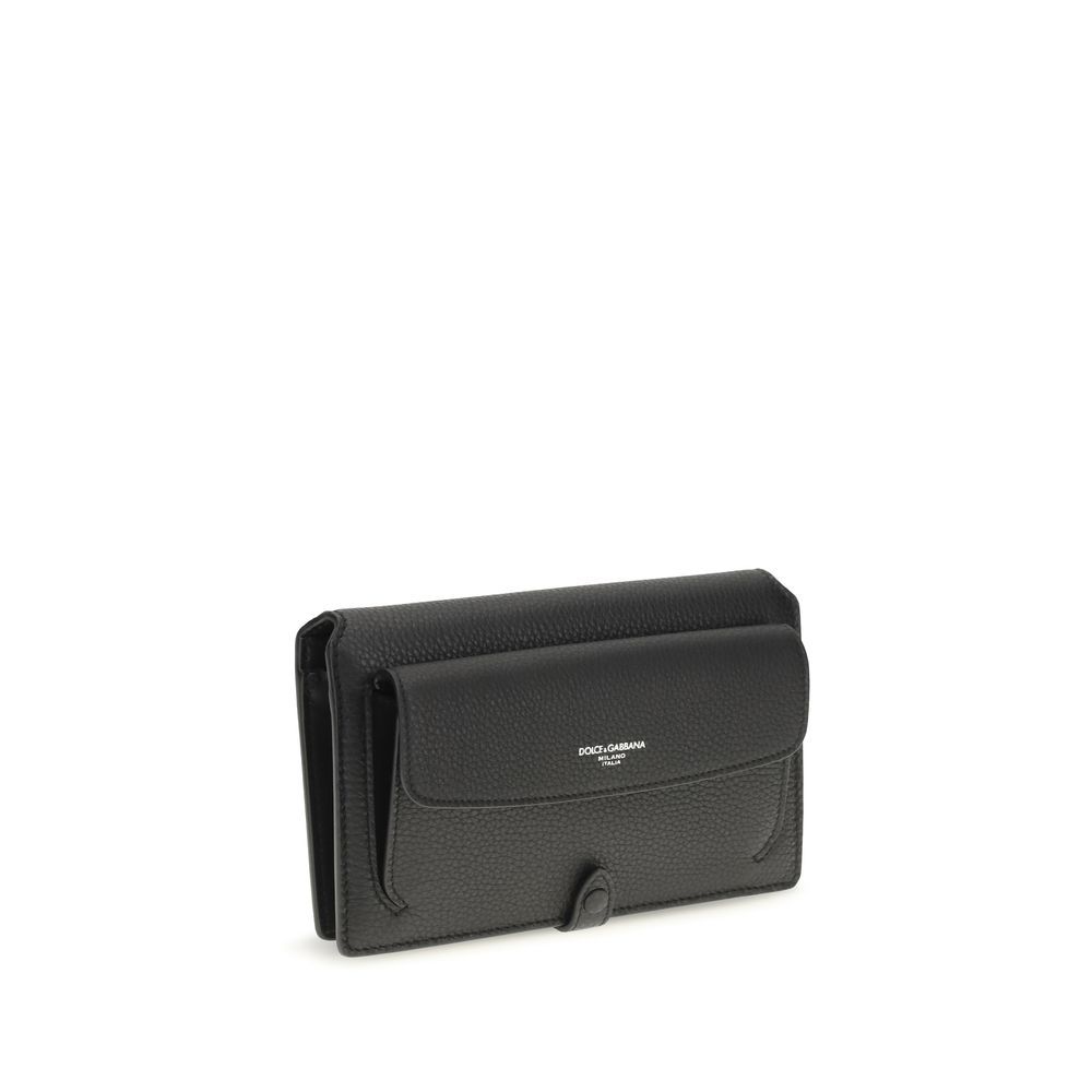 Calf Leather Bos Taurus Shoulder Men's Bag - Dolce & Gabbana - Modalova