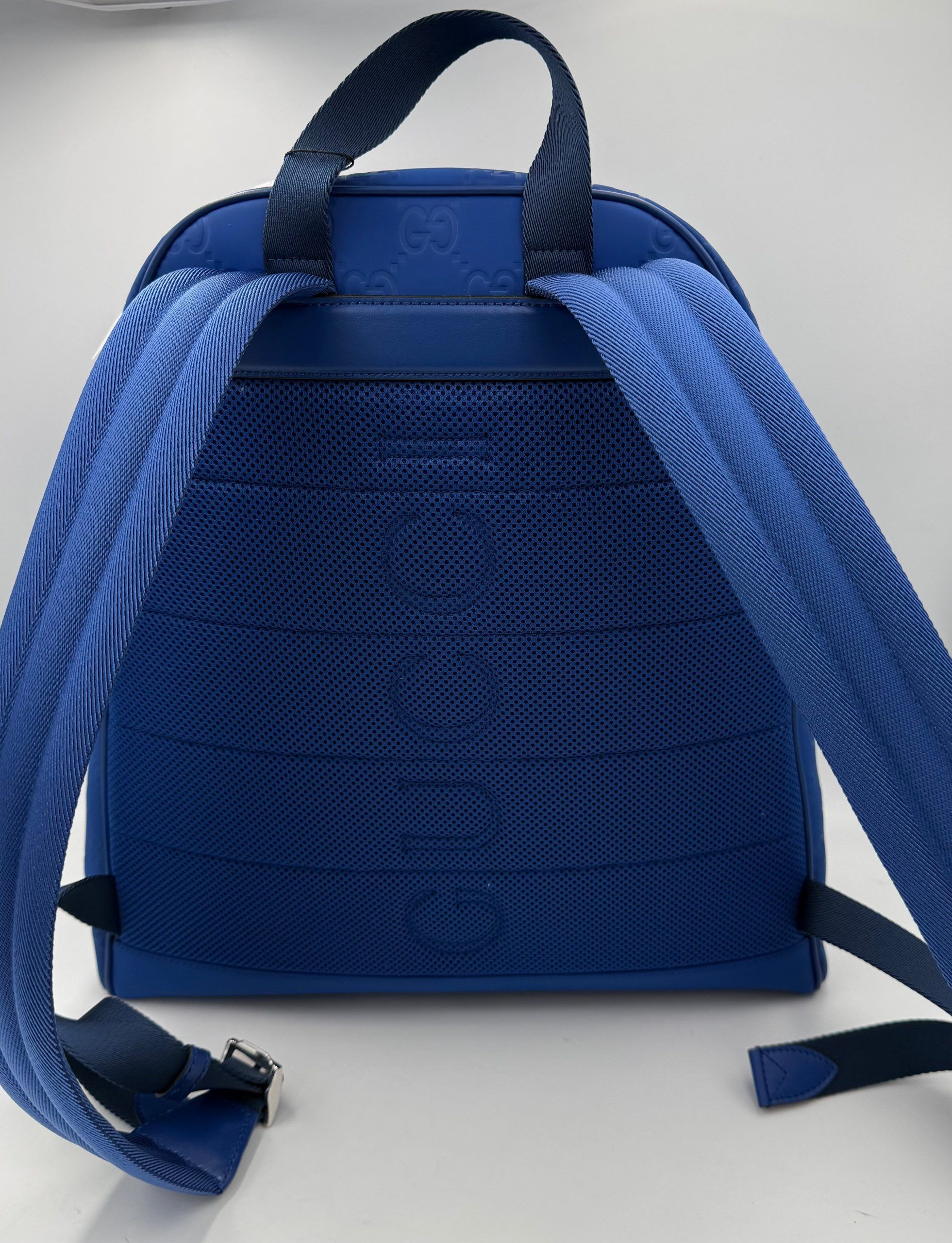 GG Leather Blue Backpack (Pre-Owned) - Gucci - Modalova