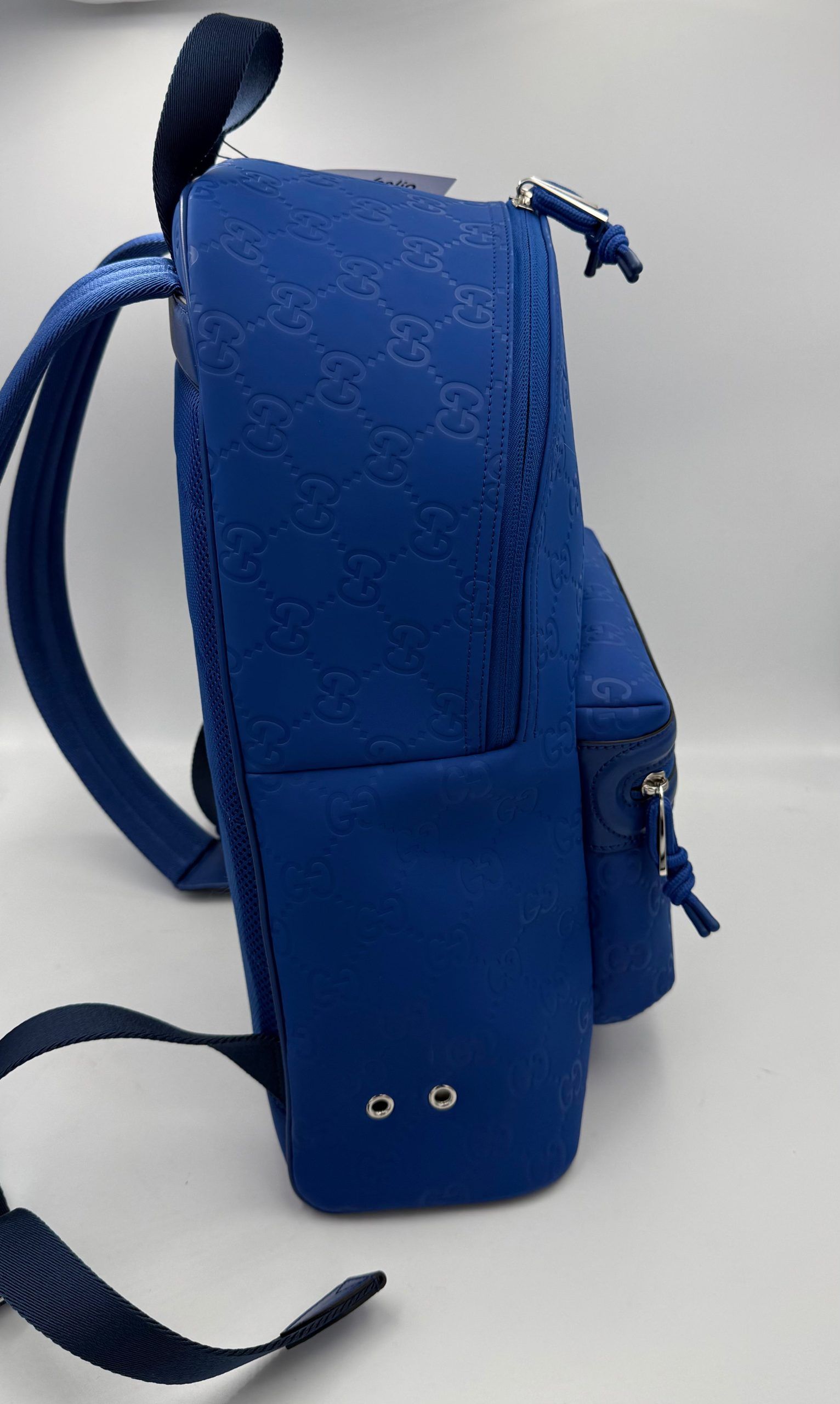 GG Leather Blue Backpack (Pre-Owned) - Gucci - Modalova