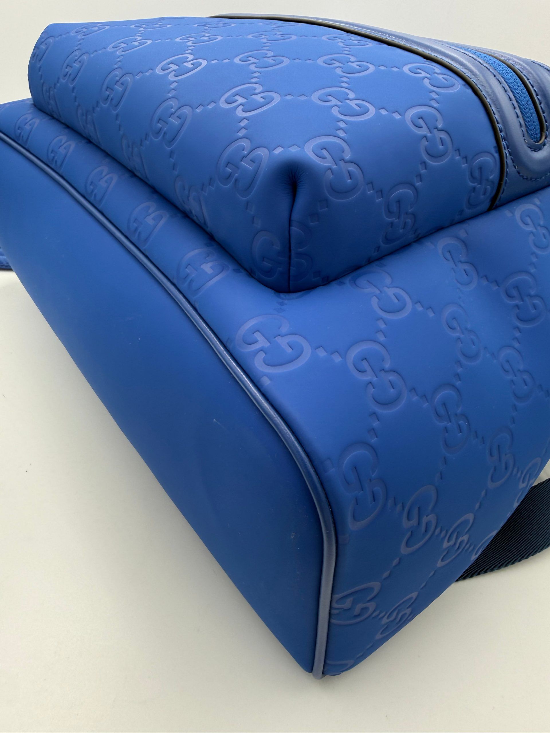 GG Leather Blue Backpack (Pre-Owned) - Gucci - Modalova