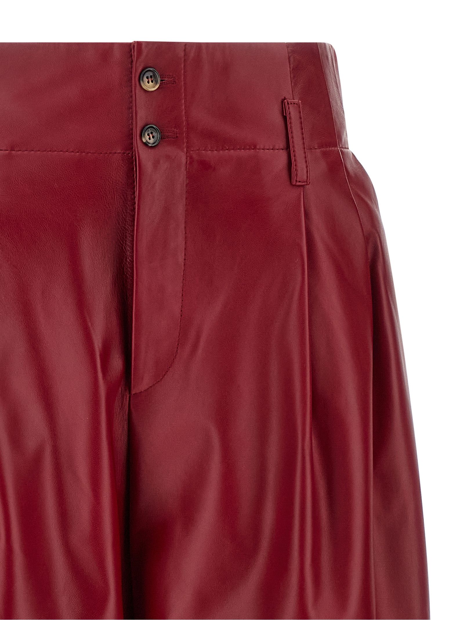 Leather Women's Pants - Alberta Ferretti - Modalova