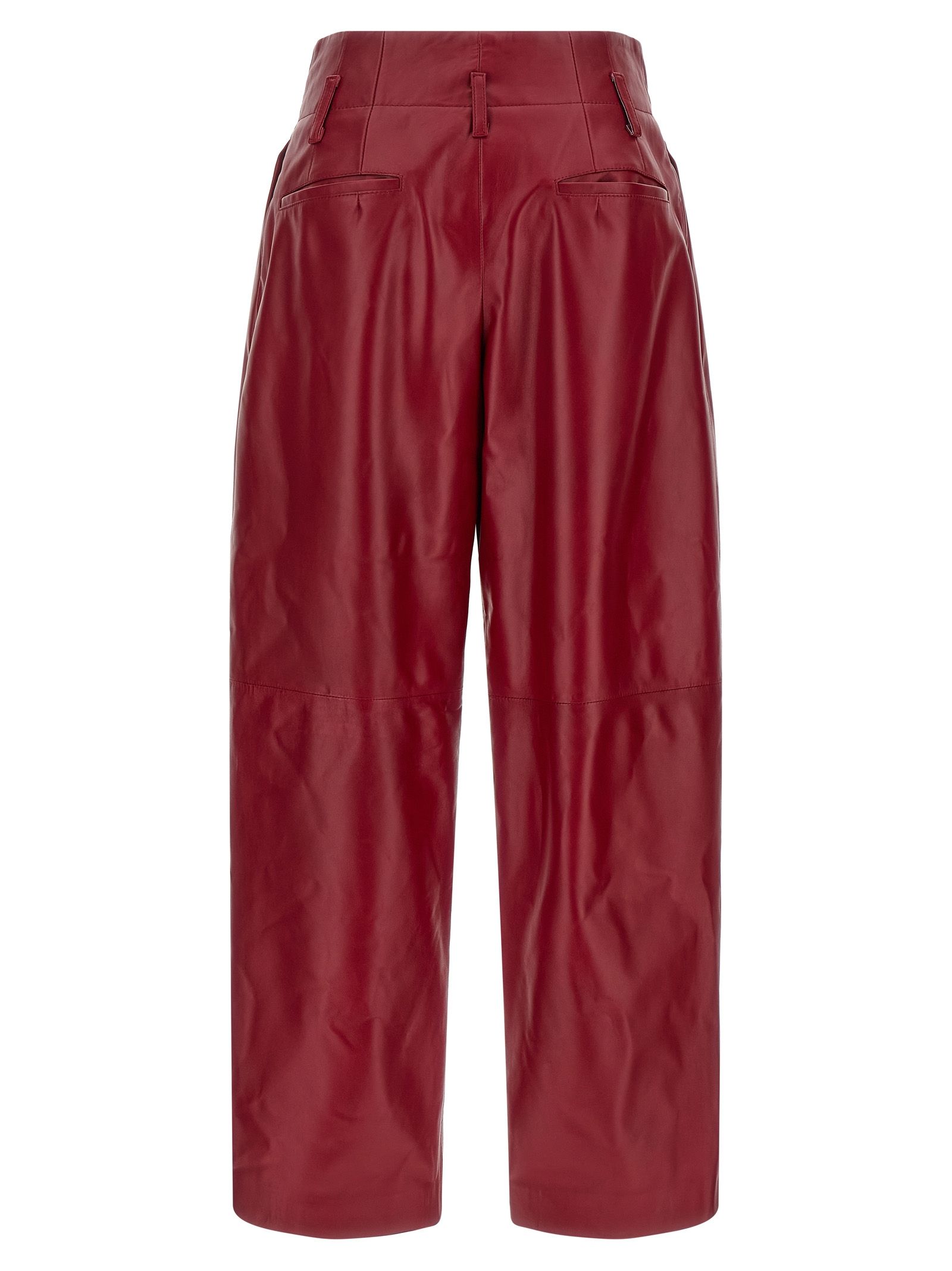 Leather Women's Pants - Alberta Ferretti - Modalova