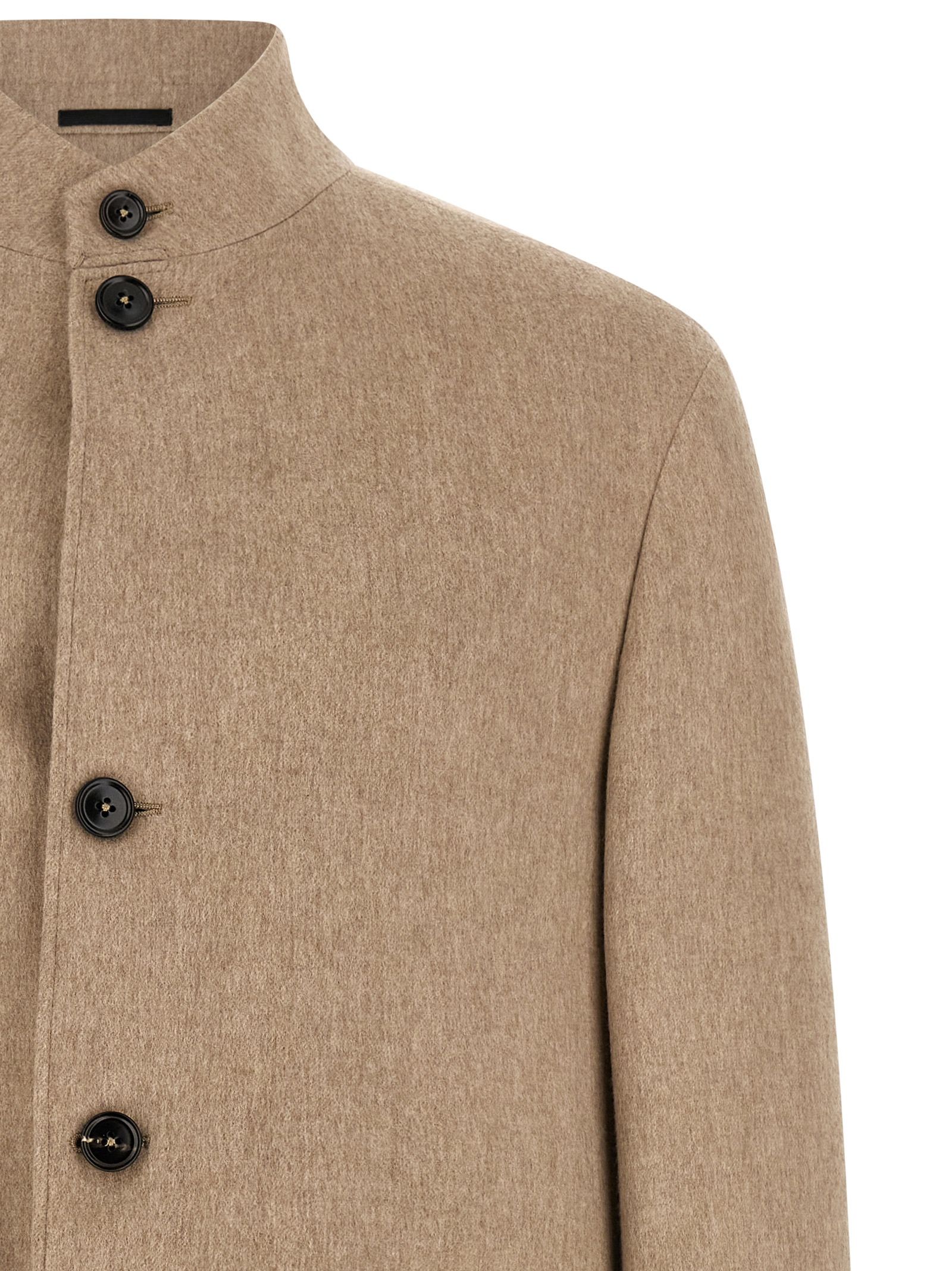 Cashmere Full-Length Men's Jacket - ZEGNA - Modalova