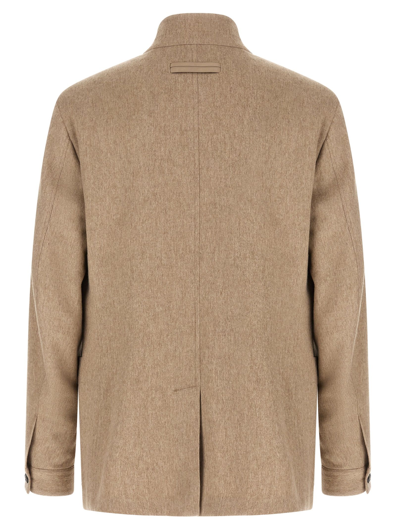 Cashmere Full-Length Men's Jacket - ZEGNA - Modalova