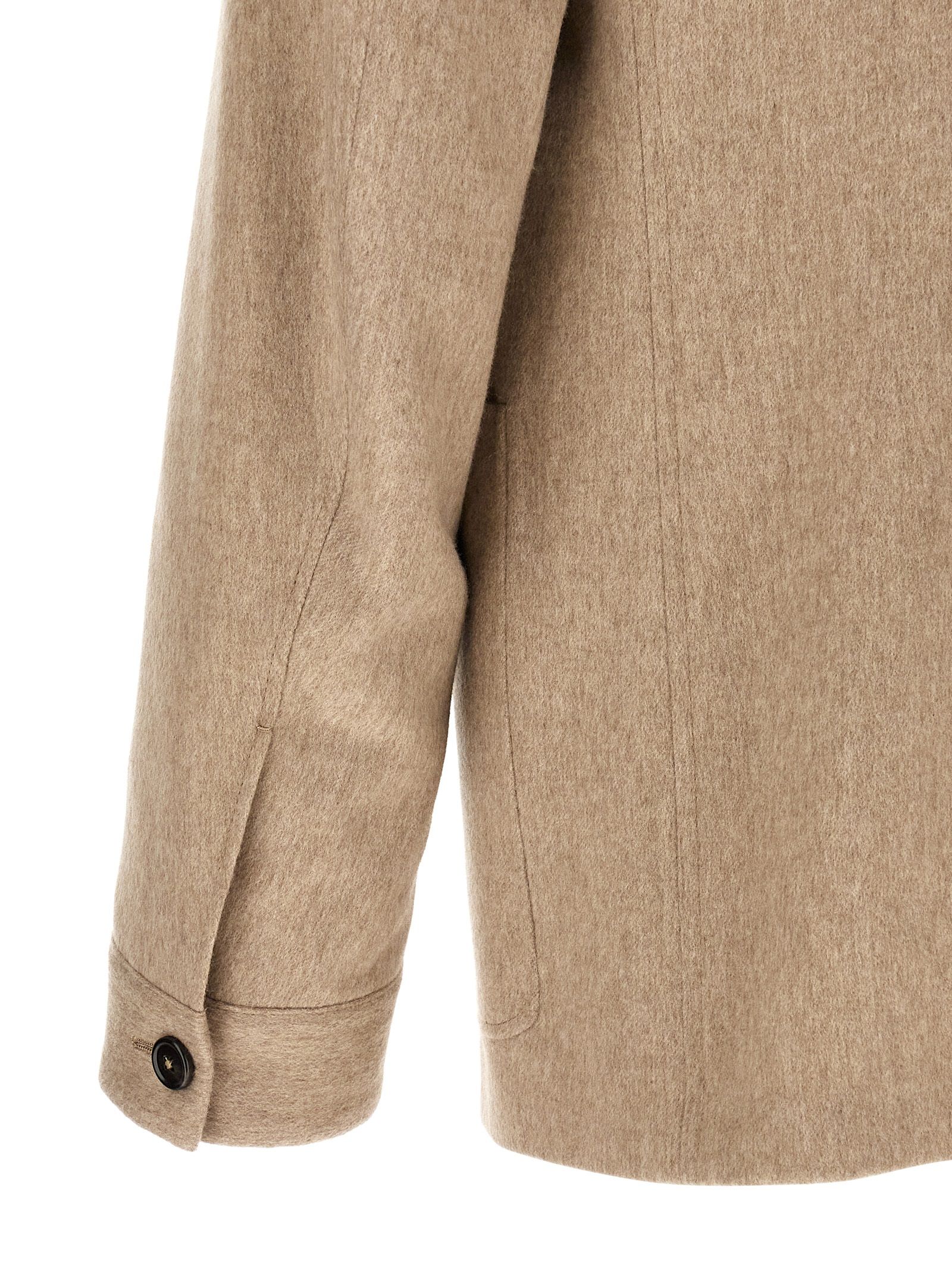 Cashmere Full-Length Men's Jacket - ZEGNA - Modalova