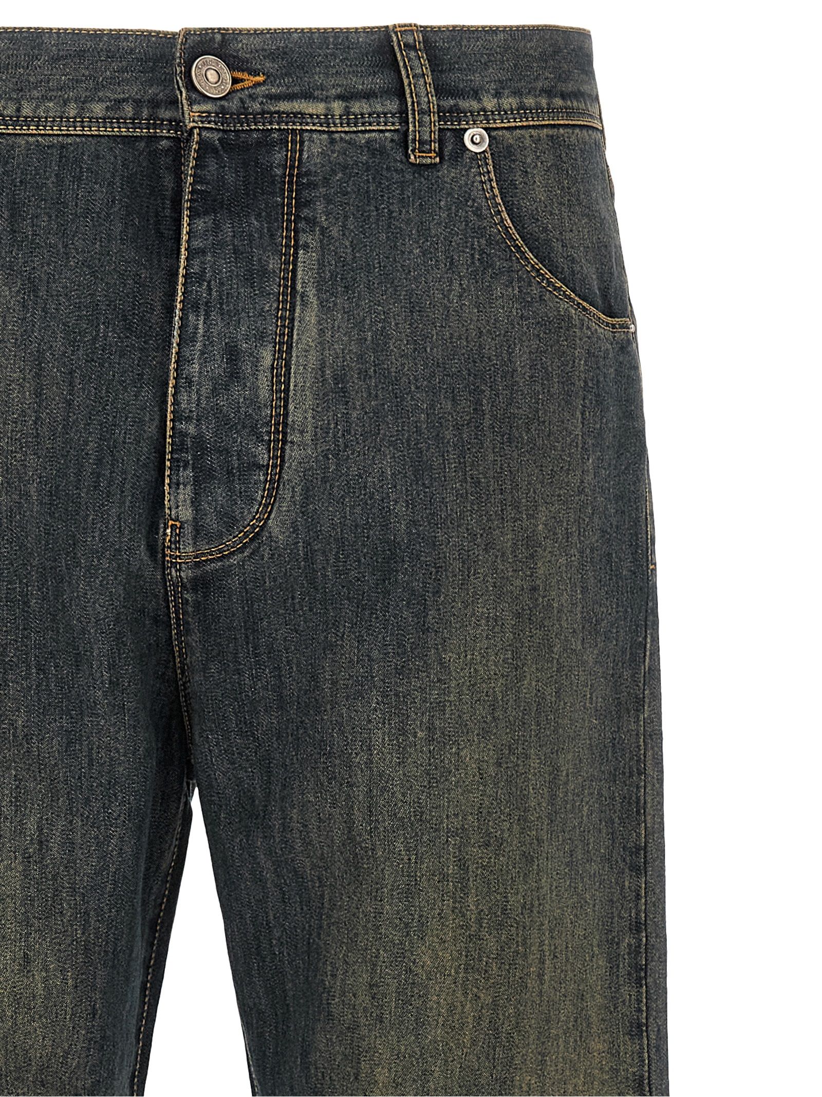 Cotton Straight-Leg Men's Jeans - Fendi - Modalova