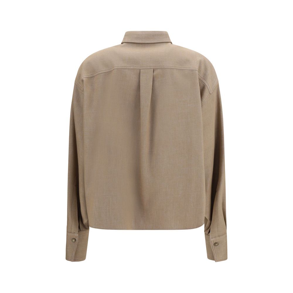 Denim Women's Shirt - Brunello Cucinelli - Modalova