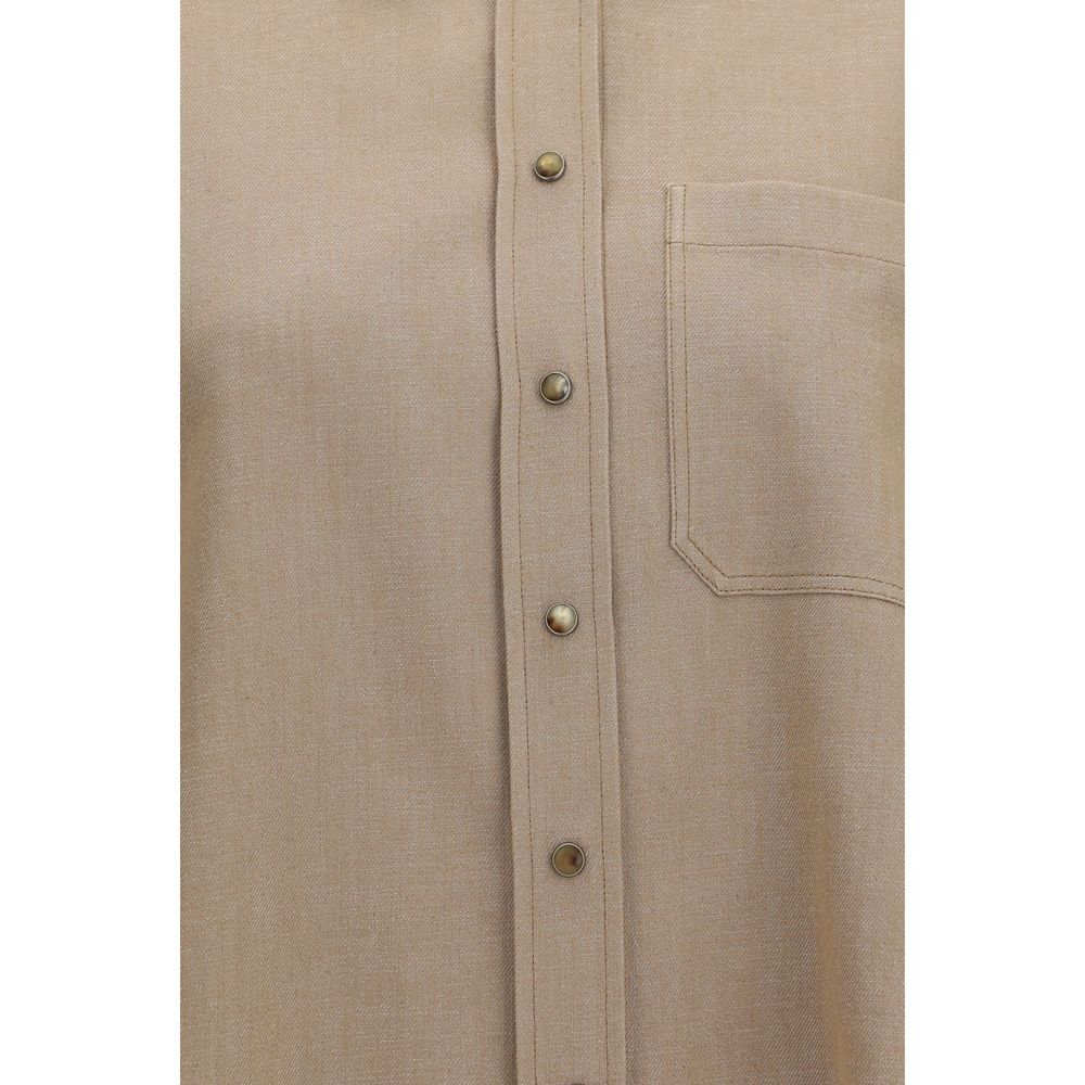 Denim Women's Shirt - Brunello Cucinelli - Modalova