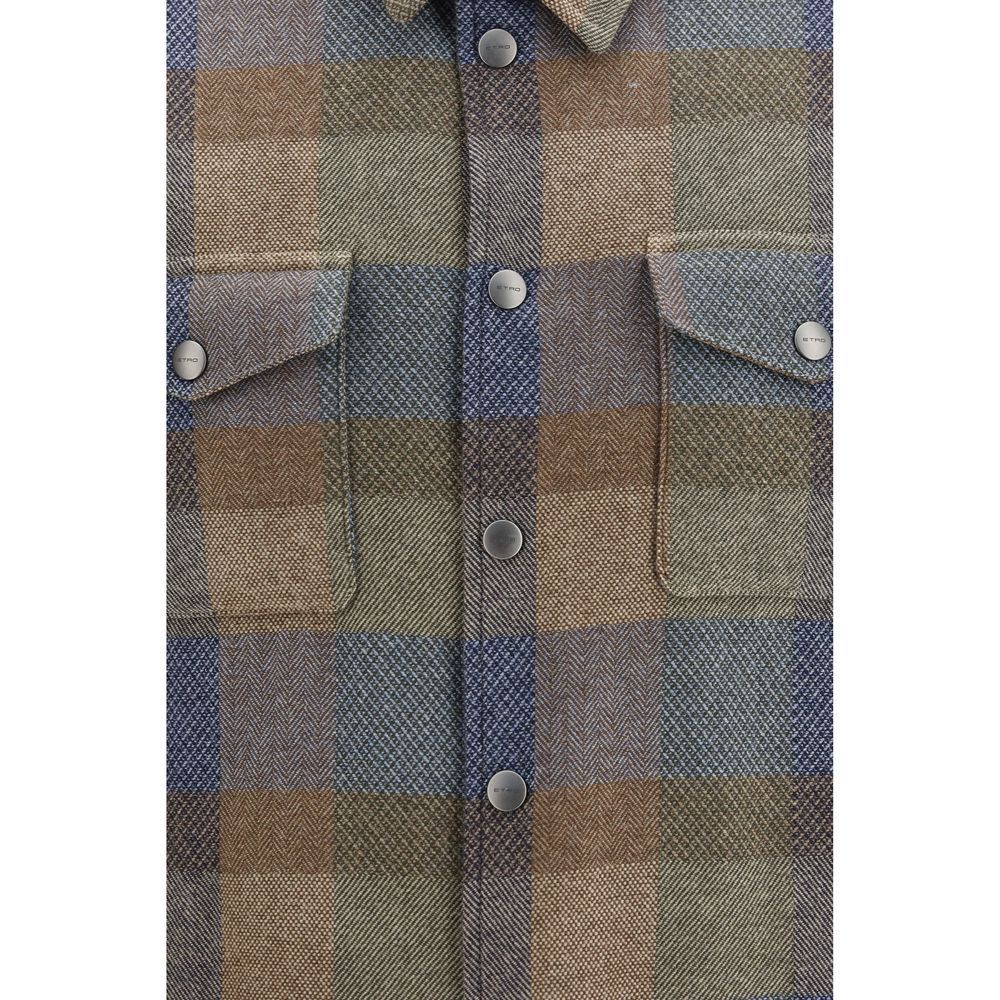 Wool Oves Aries Men's Shirt - Etro - Modalova