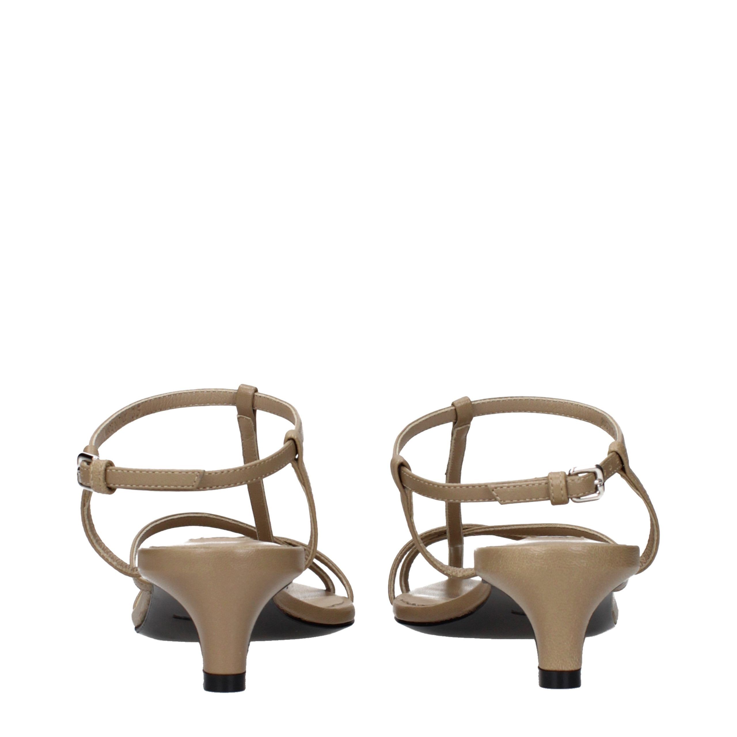 Leather Flat Women's Sandals - Jil Sander - Modalova