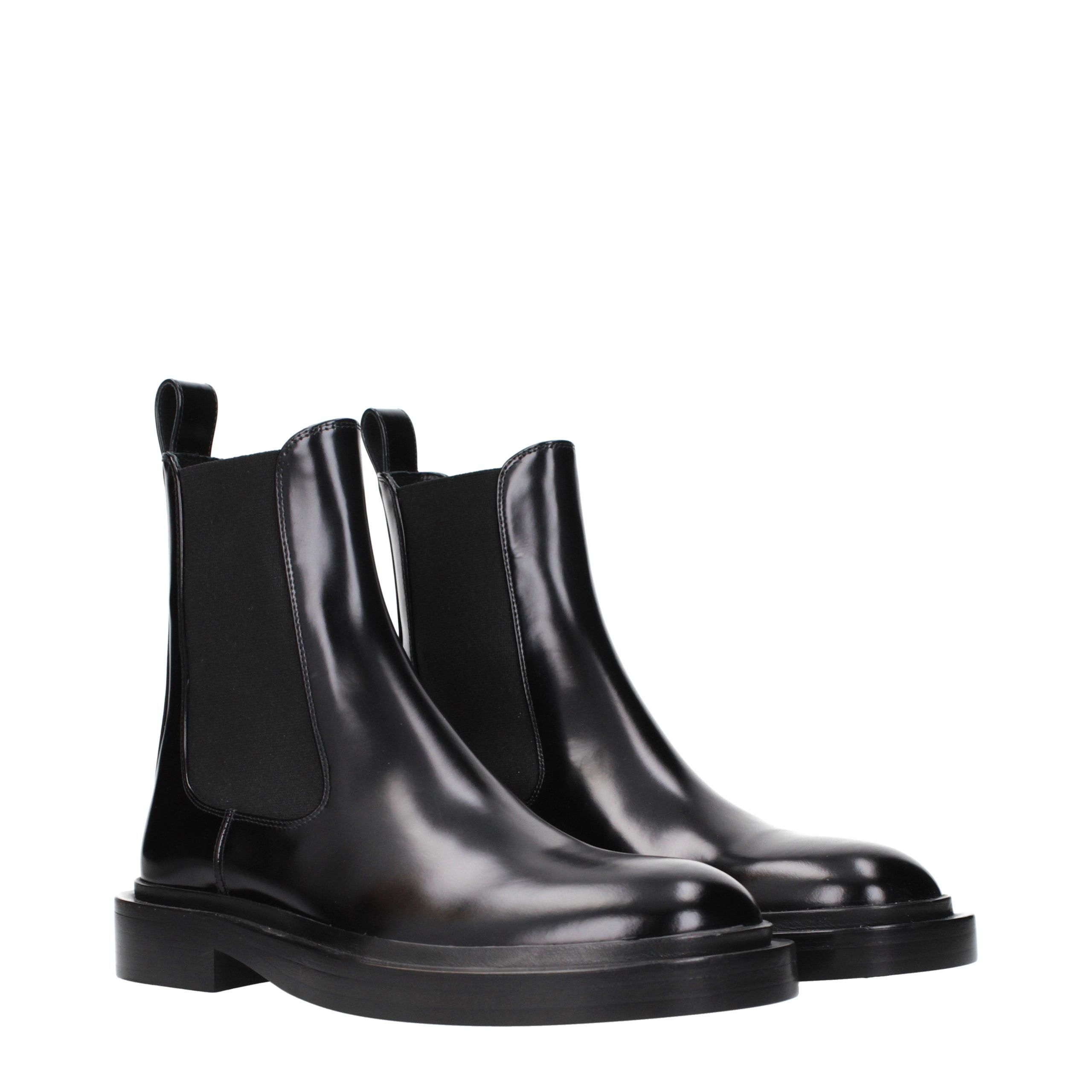 Leather Ankle Women's Boots - Jil Sander - Modalova