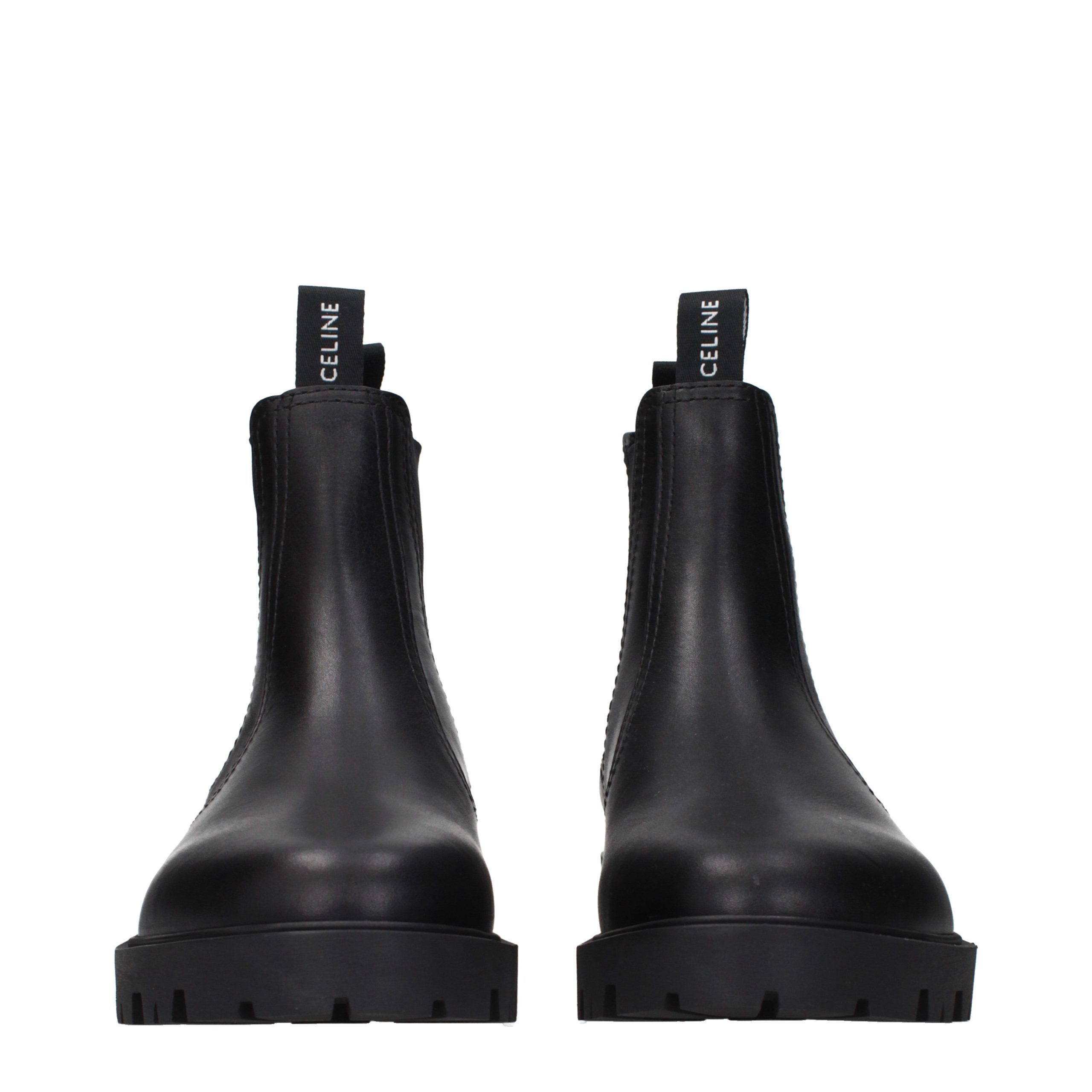 Leather Ankle Men's Boots - Celine - Modalova