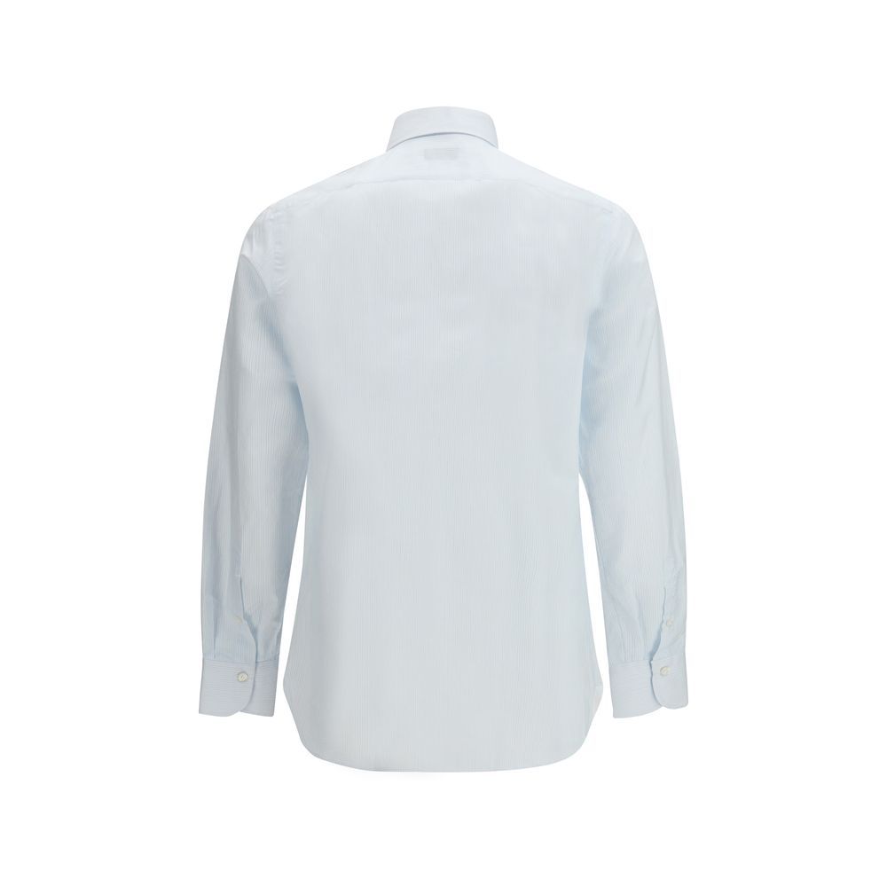 Cotton Pattern Men's Shirt - Finamore - Modalova