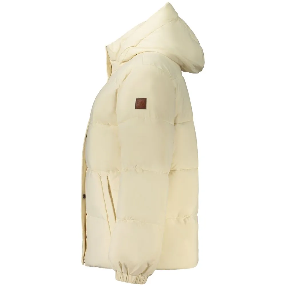 Cream Polyester Women's Women's Jacket - Guess Jeans - Modalova