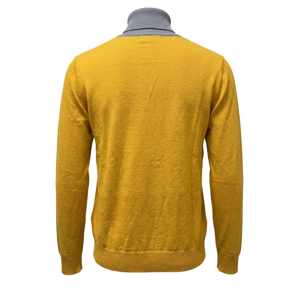 Yellow Wool Men's Men's Sweater - Roberto Pepe Luxury - Modalova
