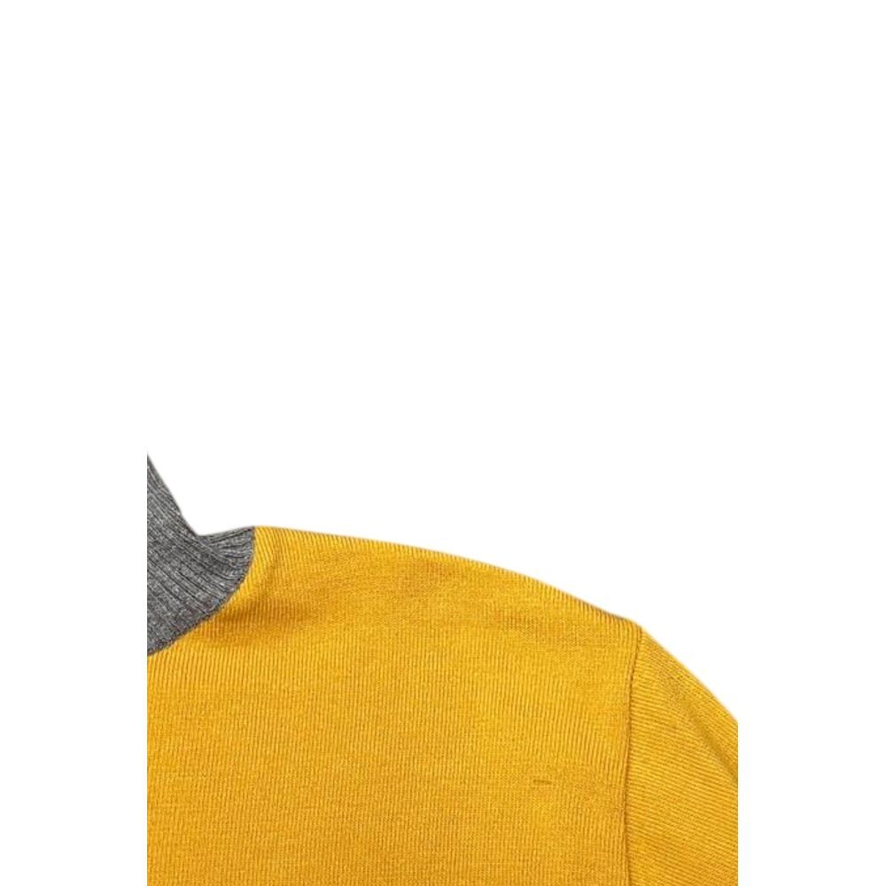 Yellow Wool Men's Men's Sweater - Roberto Pepe Luxury - Modalova