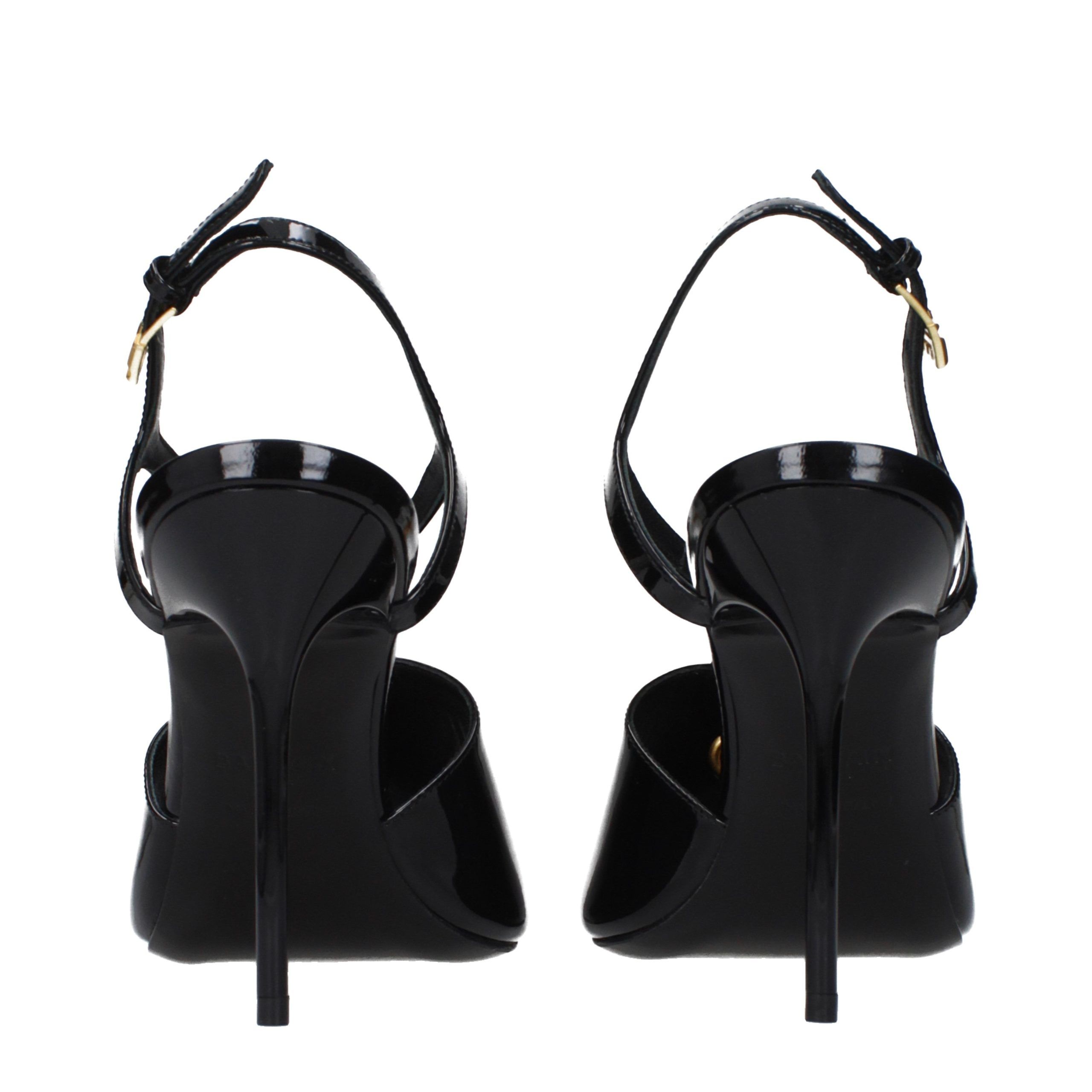 Leather Stiletto Heel Women's Sandals - Balmain - Modalova