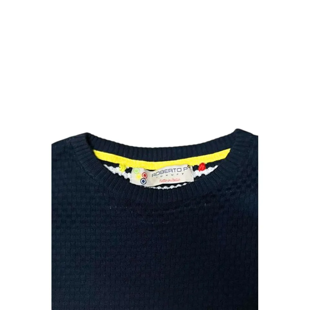 Cotton Men's Men's Sweater - Roberto Pepe Luxury - Modalova