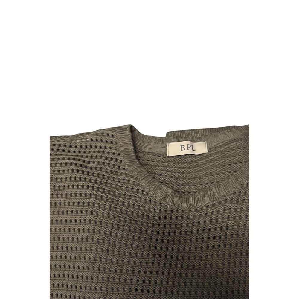 Green Cotton Men Men's Sweater - Roberto Pepe Luxury - Modalova