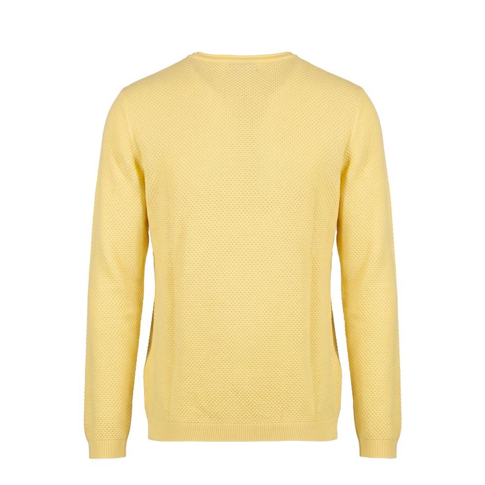 Yellow Cotton Men Men's Sweater - Roberto Pepe Luxury - Modalova