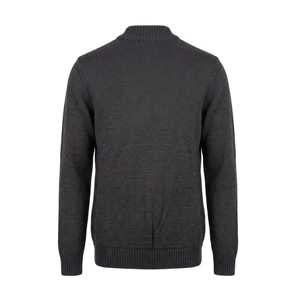 Grey Wool Men Men's Sweater - Roberto Pepe Luxury - Modalova