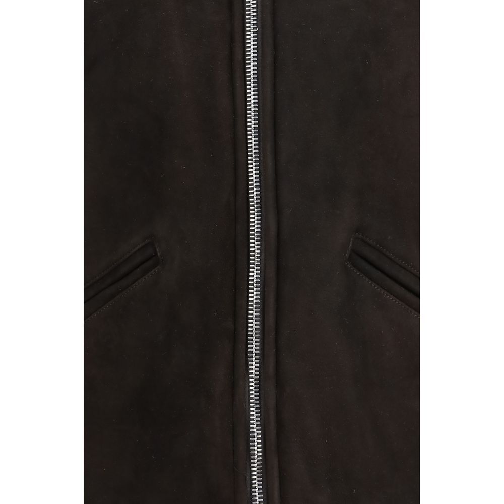Lamb Ovis Aries Leather Men's Jacket - Valstar - Modalova