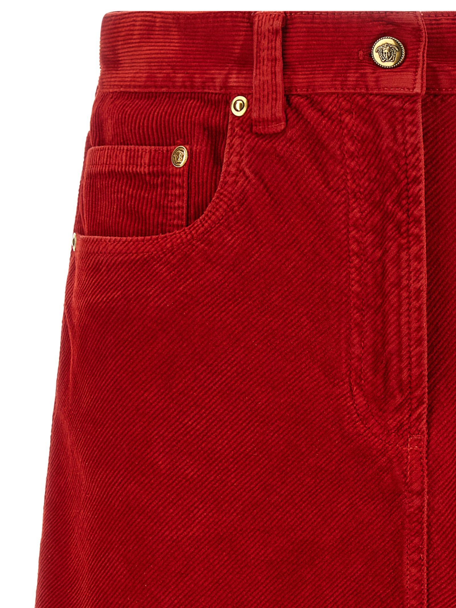 Cotton Long Women's Skirt - Versace - Modalova