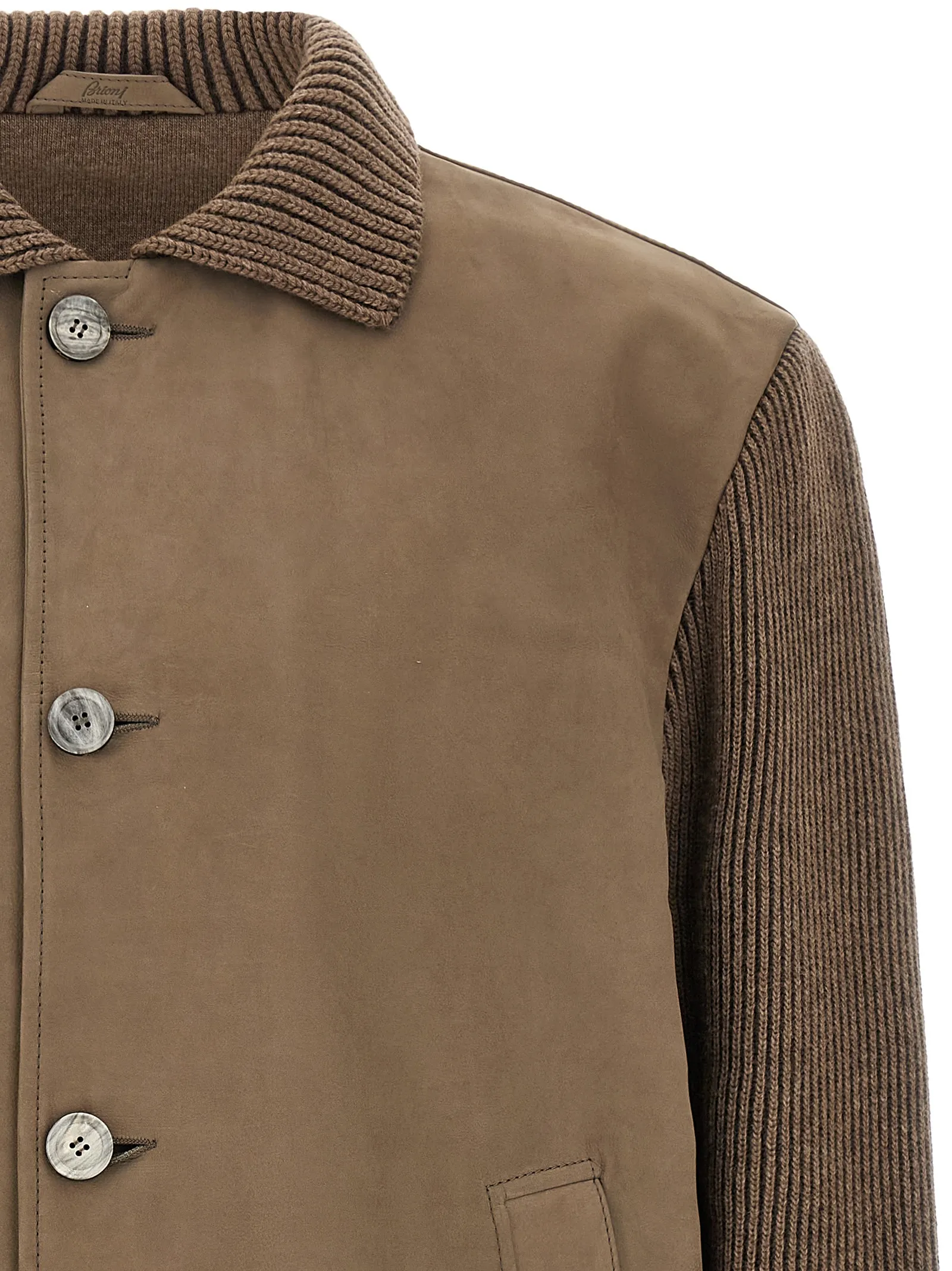 Calfskin Leather Men's Jacket - Brioni - Modalova