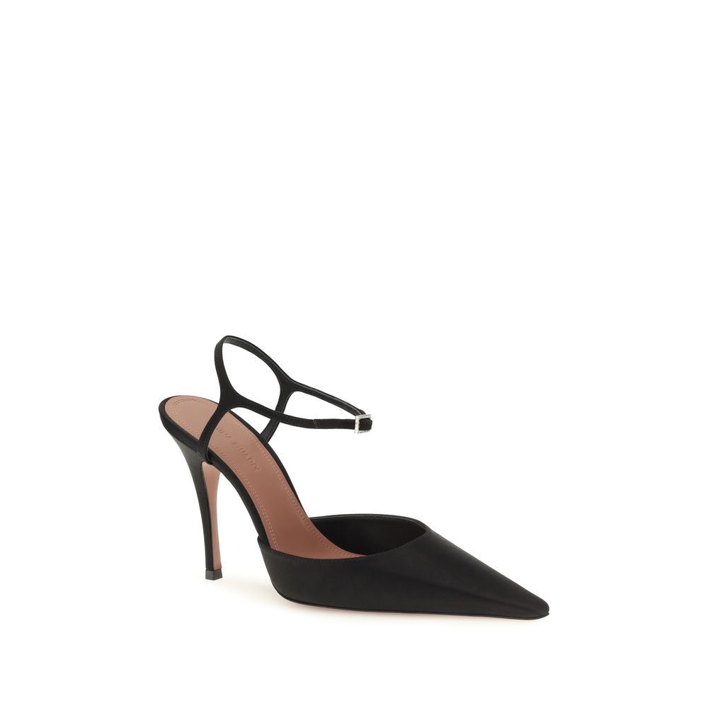 Satin High Heel Women's Pumps - Amina Muaddi - Modalova