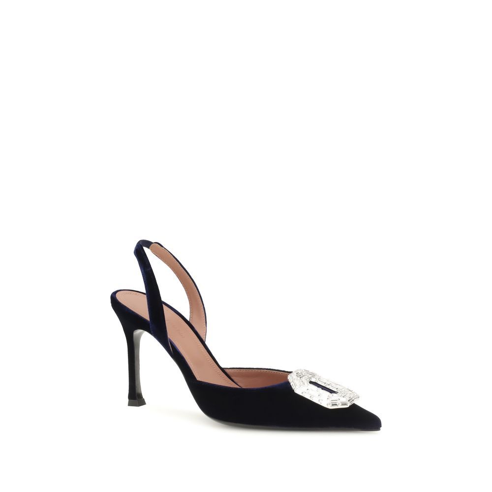 Velvet High Heel Women's Pumps - Amina Muaddi - Modalova