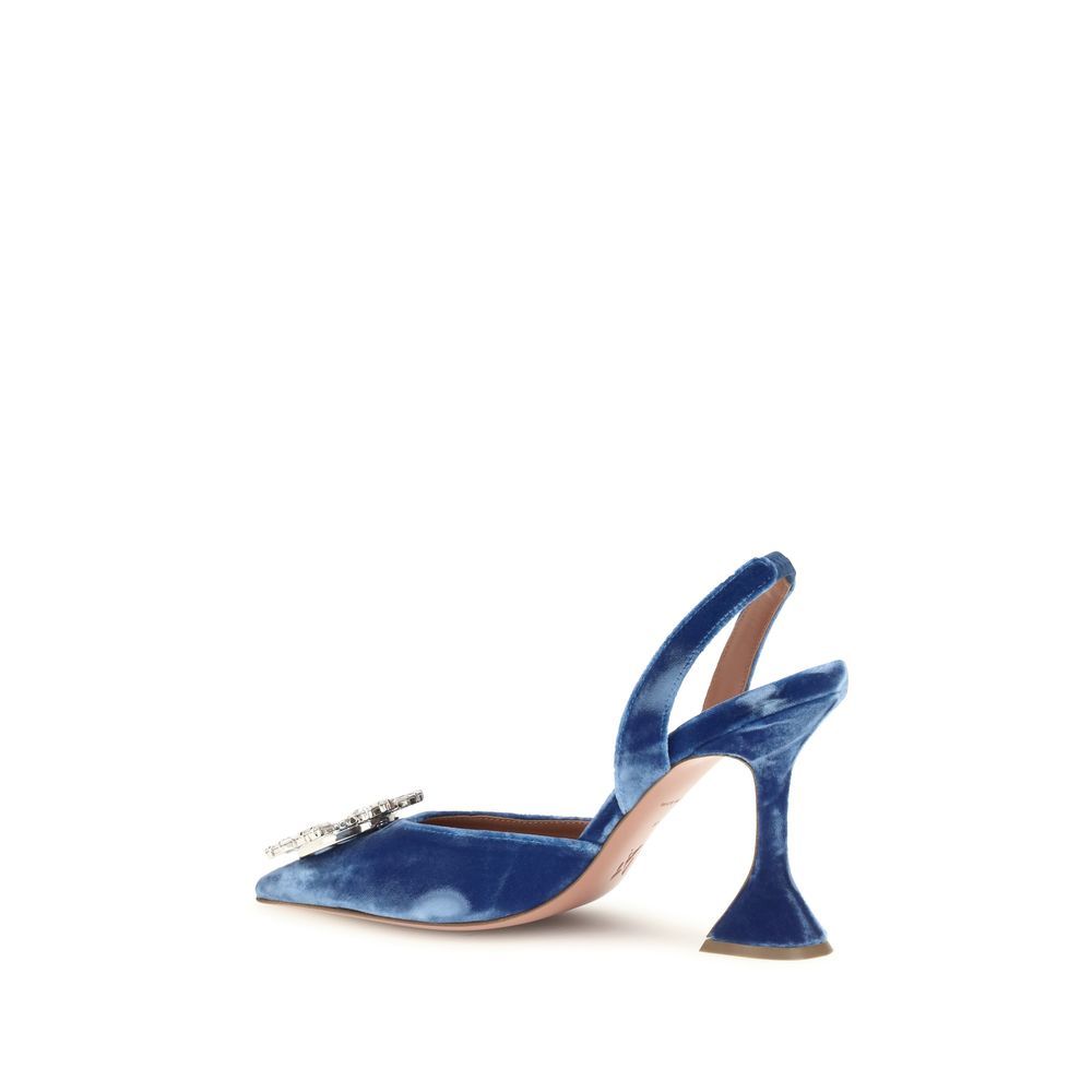 Viscose High Heel Women's Pumps - Amina Muaddi - Modalova