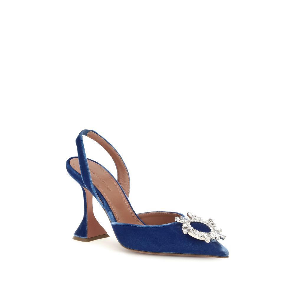 Viscose High Heel Women's Pumps - Amina Muaddi - Modalova
